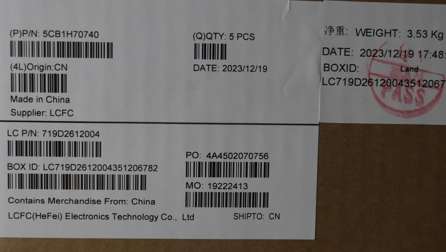 Lenovo Cover Upper Case Assembly Fra/ - 5CB1H70740