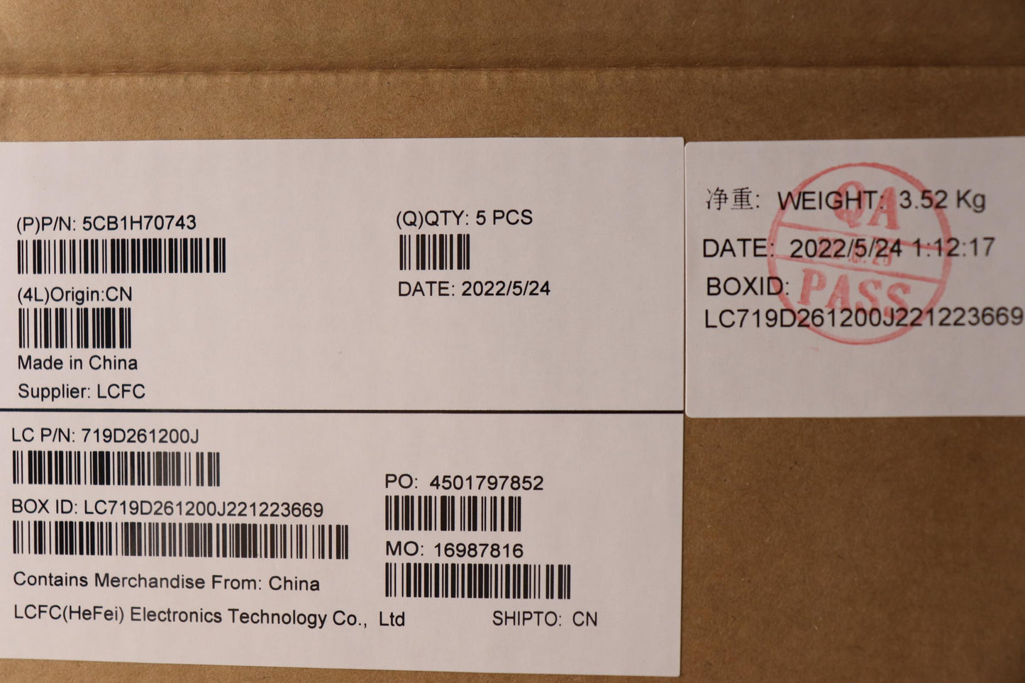 Lenovo Cover Upper Case Assembly Eng - 5CB1H70743