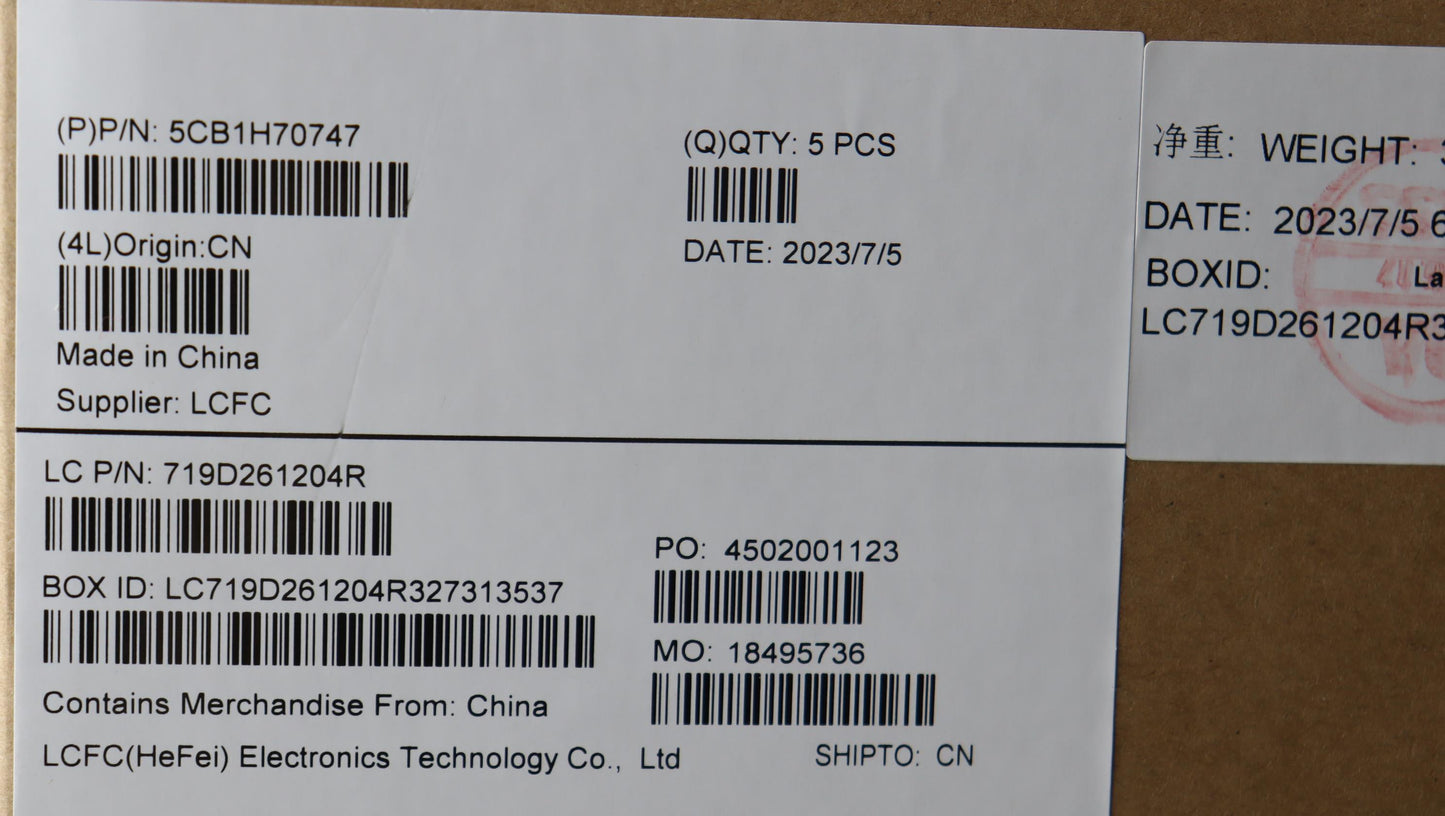 Lenovo Cover Upper Case Assembly Tur - 5CB1H70747