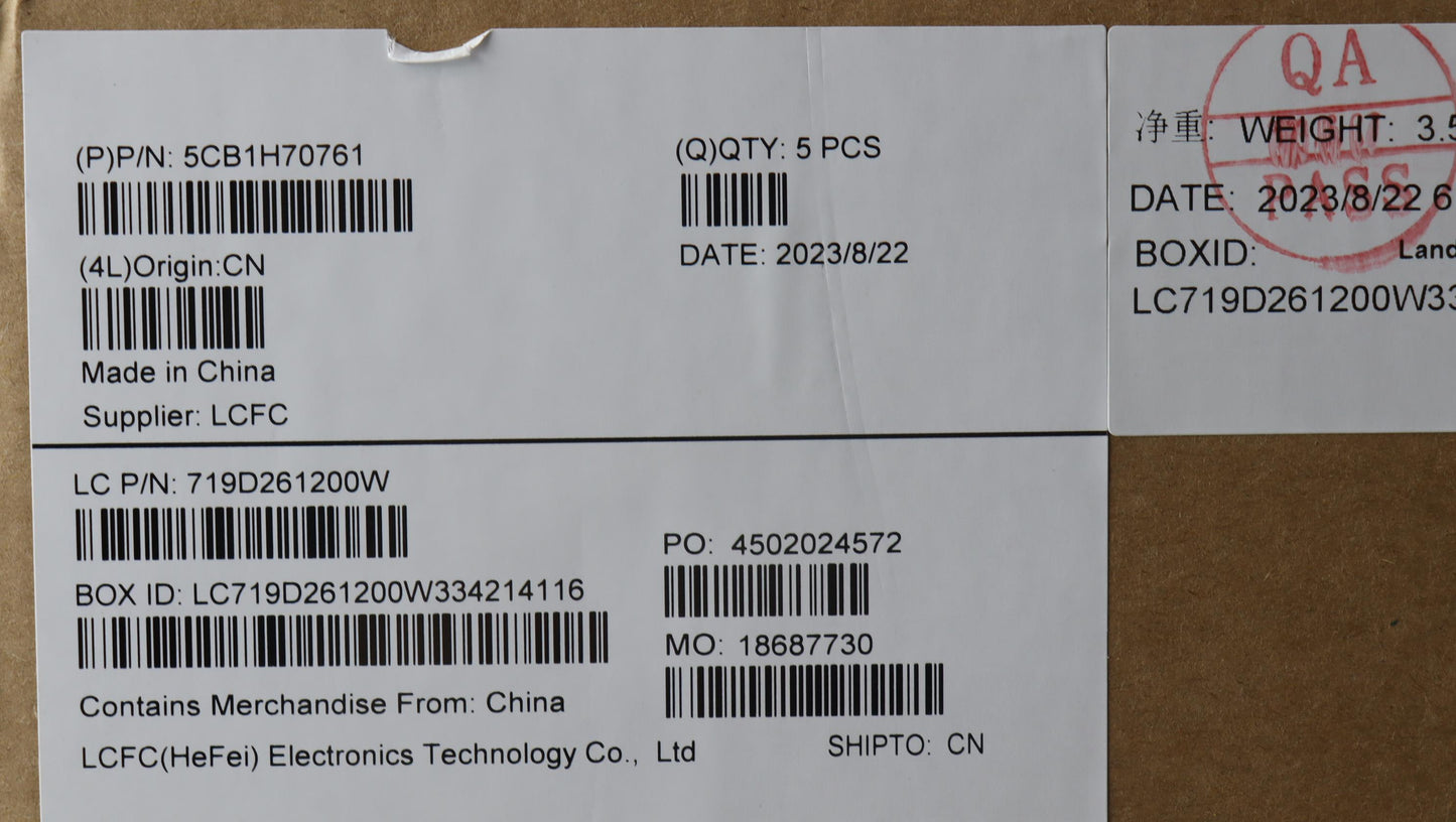 Lenovo Cover Upper Case Assembly Hun - 5CB1H70761