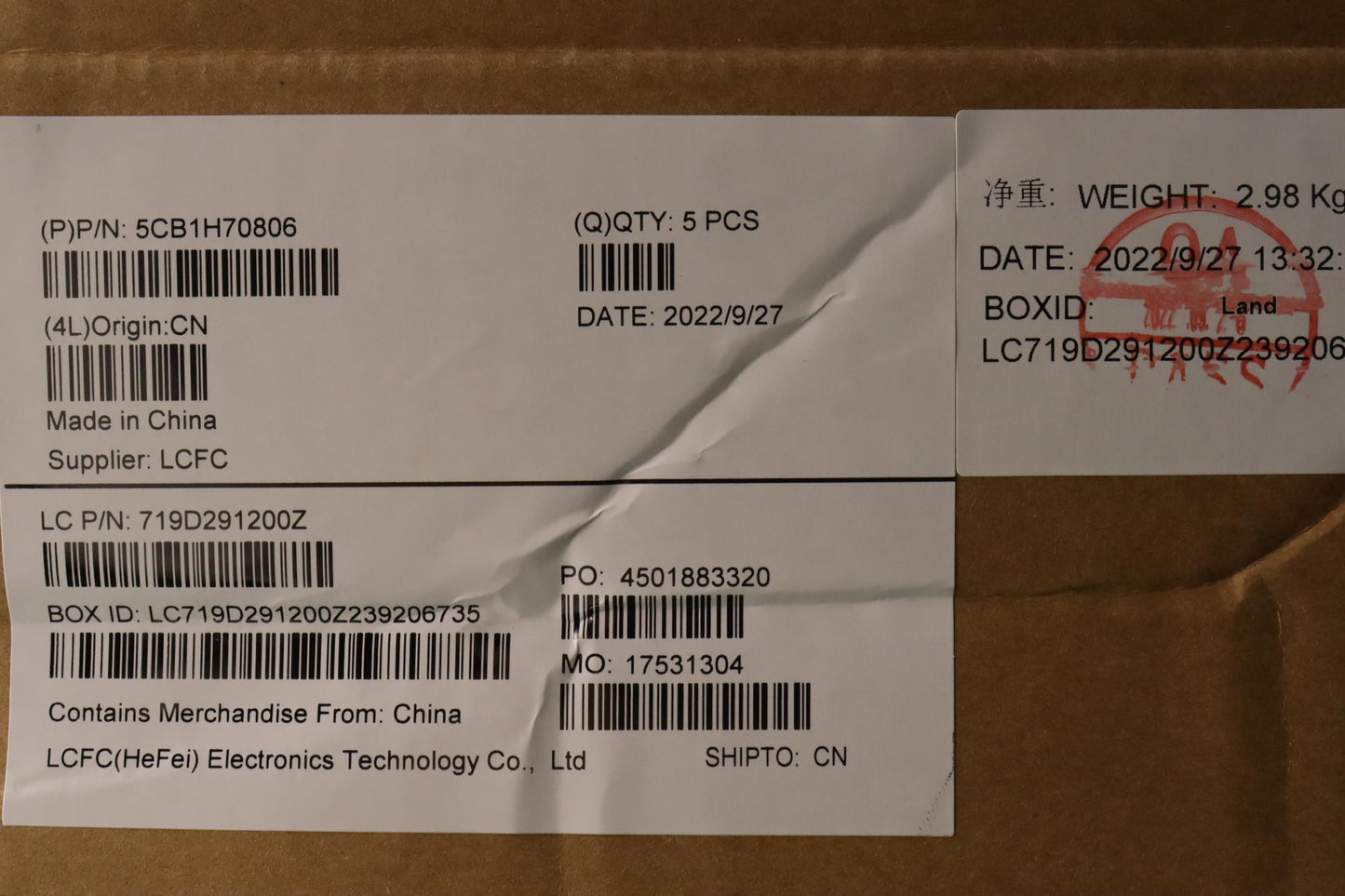 Lenovo Cover Upper Case Assembly Euro - 5CB1H70806