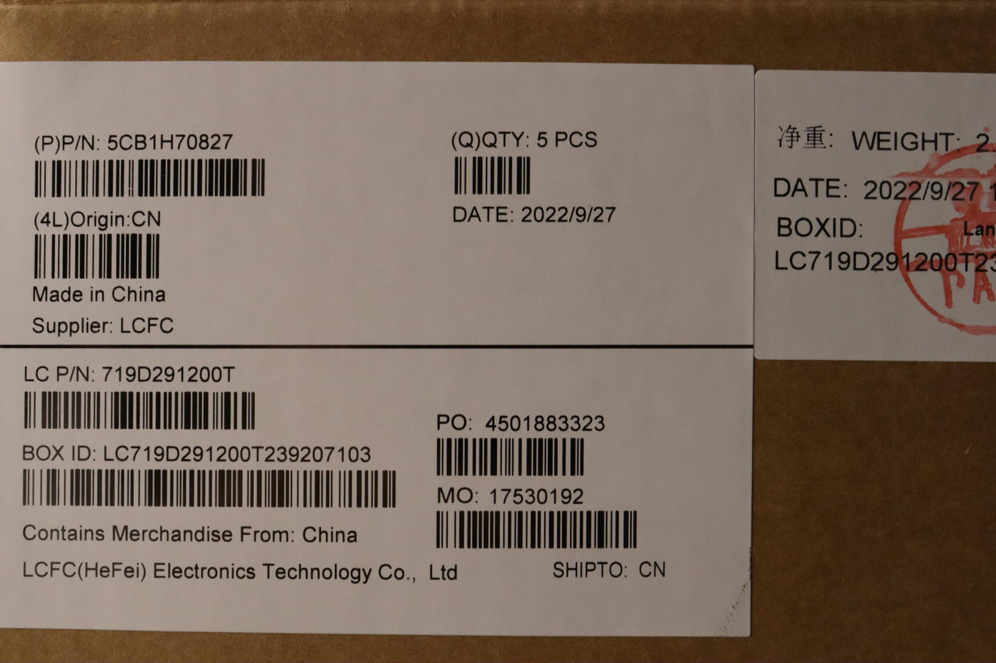 Lenovo Cover Upper Case Assembly Thai - 5CB1H70827