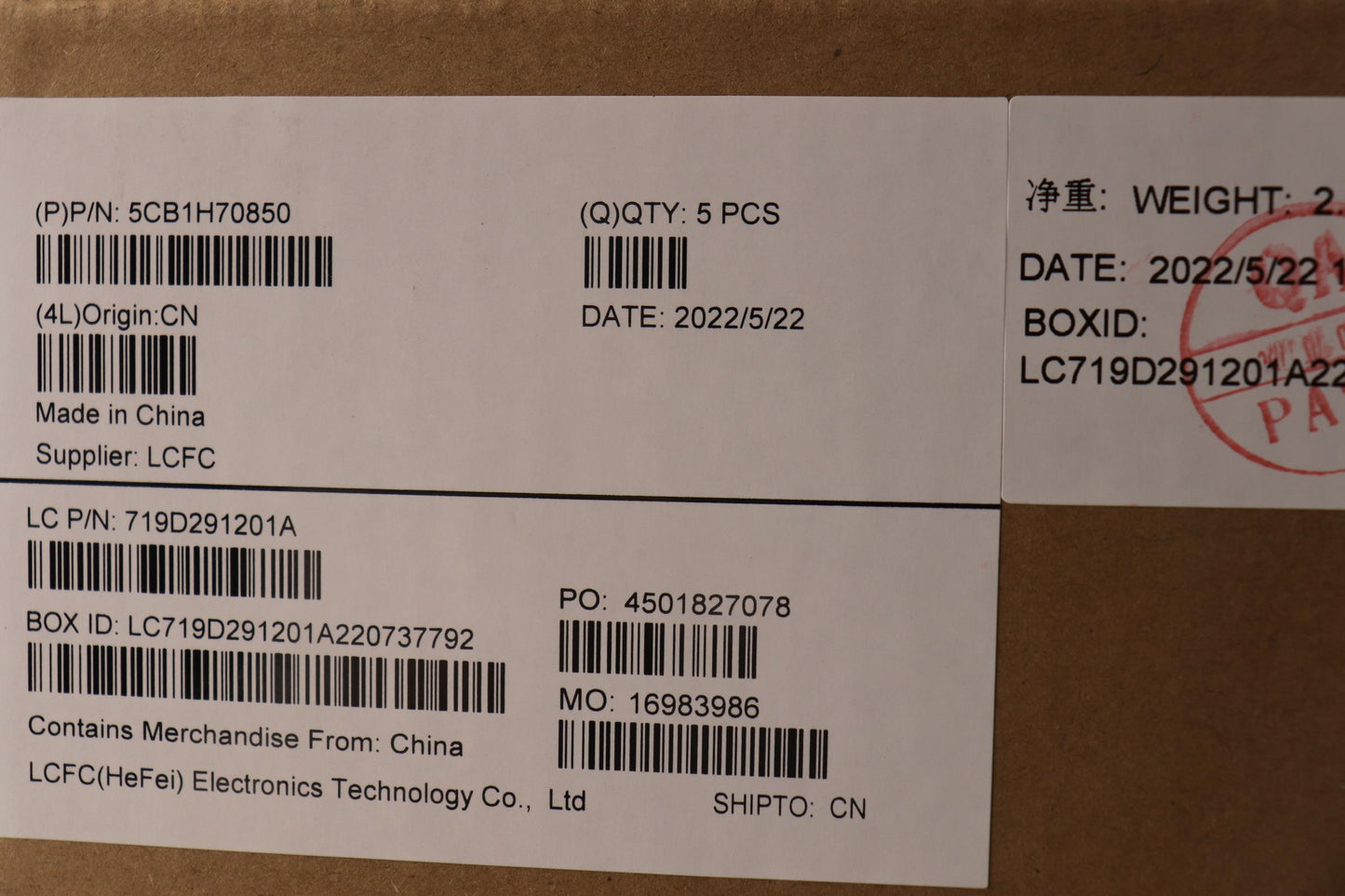 Lenovo Cover Upper Case Assembly Kor - 5CB1H70850