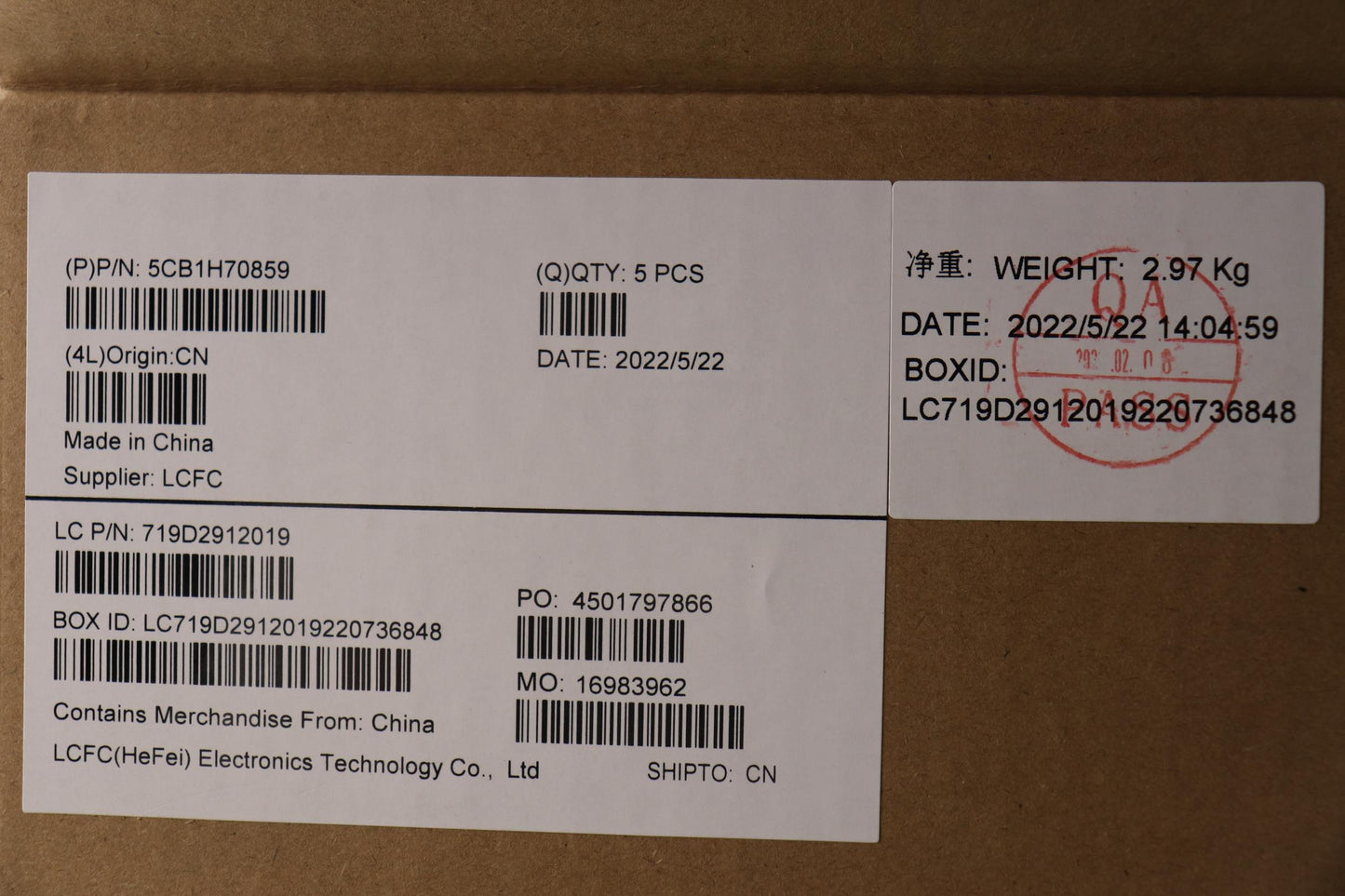 Lenovo Cover Upper Case Assembly Thai - 5CB1H70859