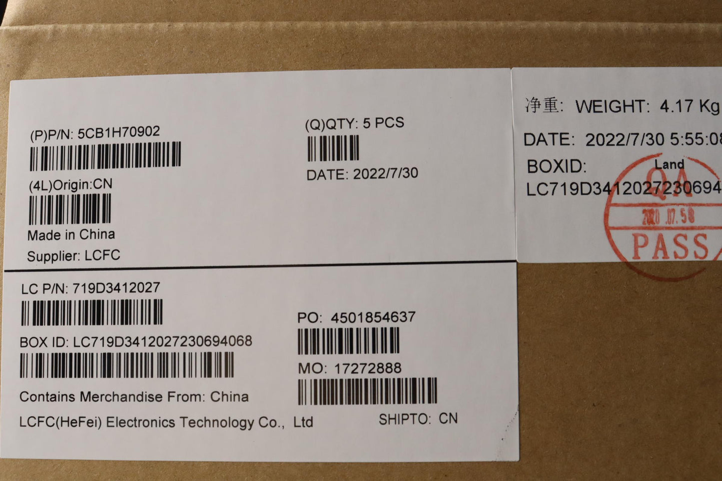 Lenovo Cover Upper Case Asmczeslkl82R - 5CB1H70902