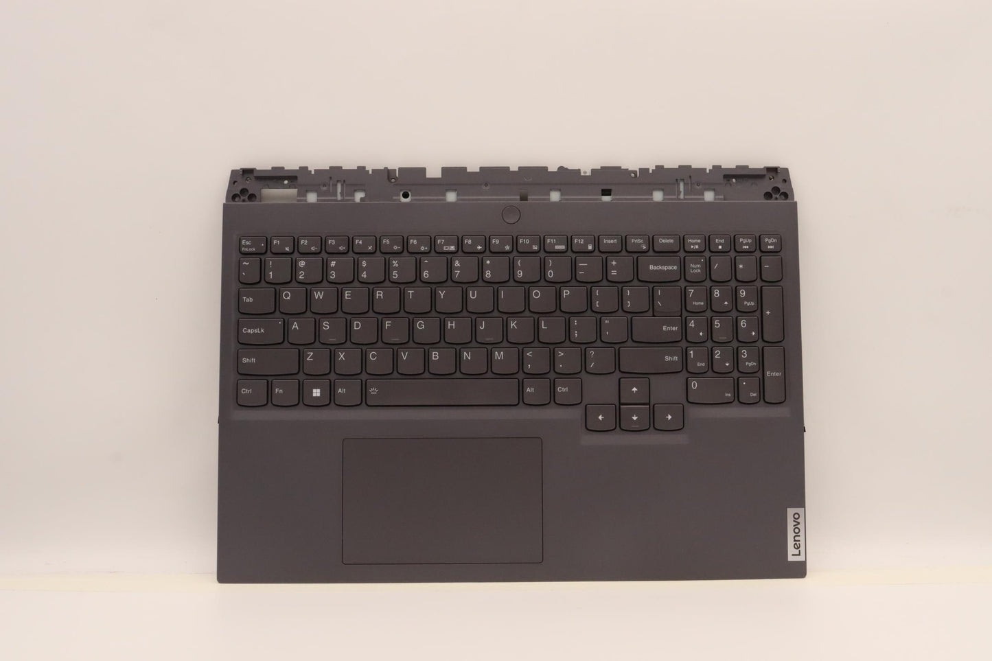 Lenovo C-Cover with USA English Keyboard, Slate Grey, RGB Backlight - 5CB1H71040