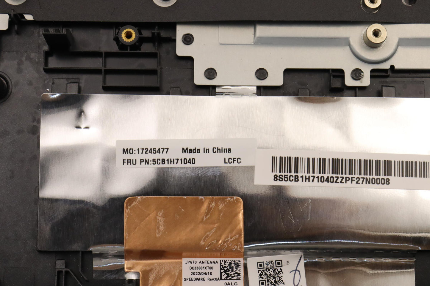 Lenovo C-Cover with USA English Keyboard, Slate Grey, RGB Backlight - 5CB1H71040