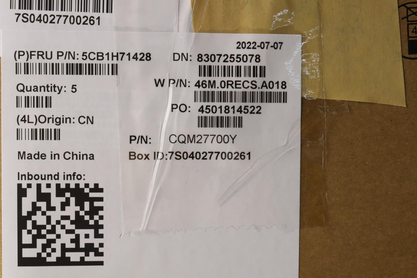Lenovo Cover Upper Case Asmpor W 82R9 - 5CB1H71428