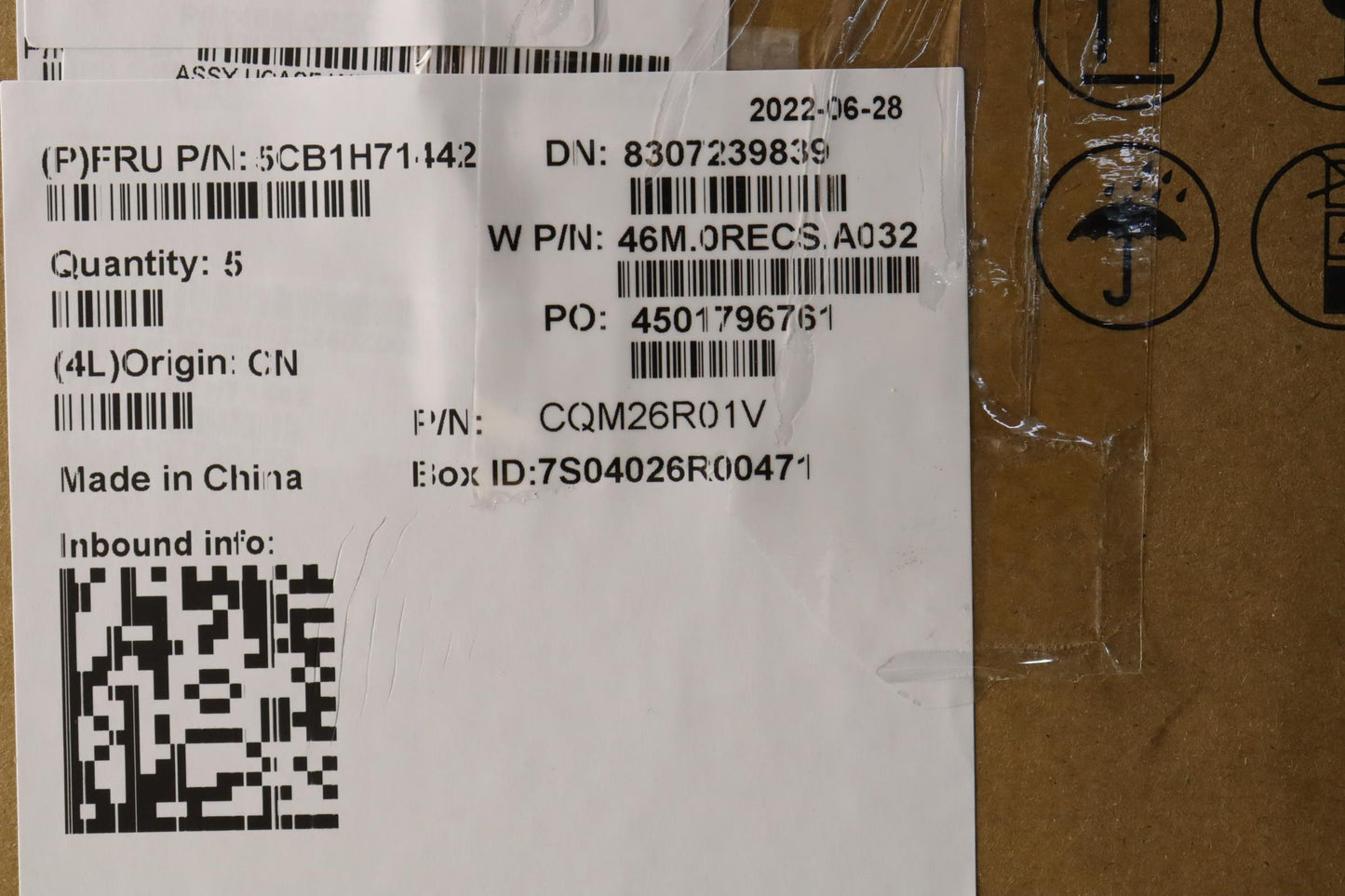 Lenovo Cover Upper Case Asmnordic W 8 - 5CB1H71442