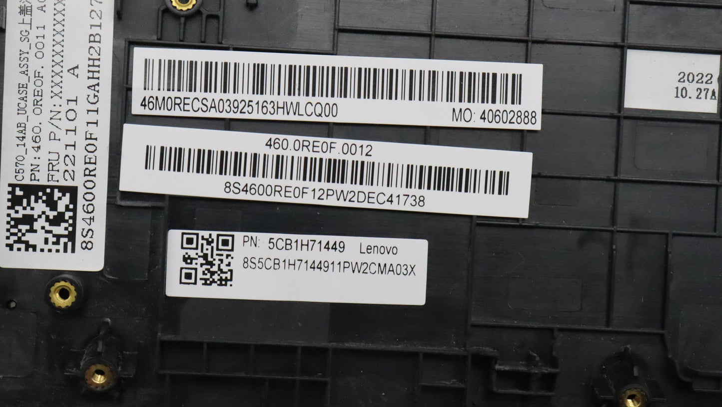 Lenovo Cover Upper Case Asmbul W 82R9 - 5CB1H71449
