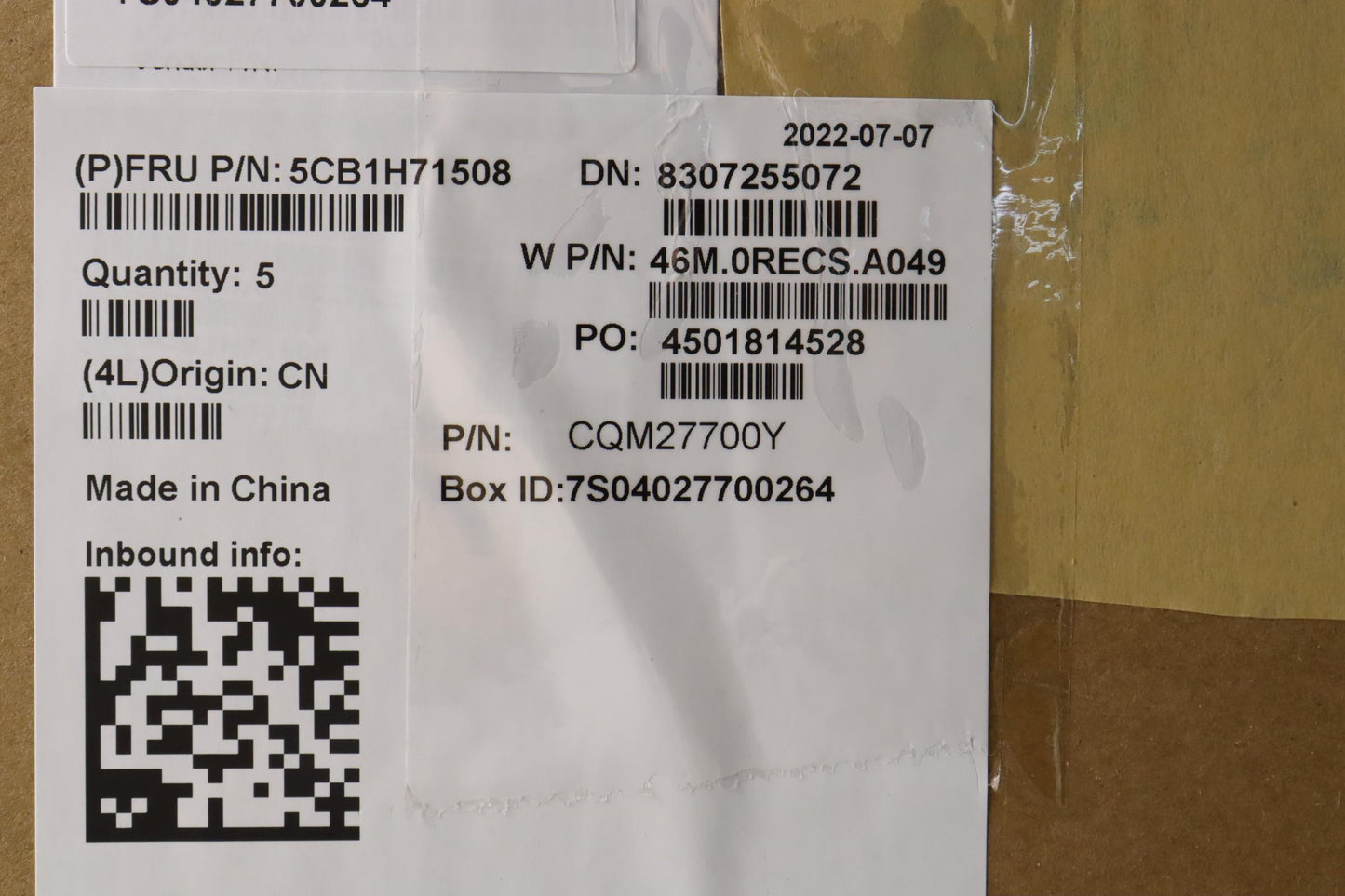 Lenovo Cover Upper Case Asmpor W 82R9 - 5CB1H71508