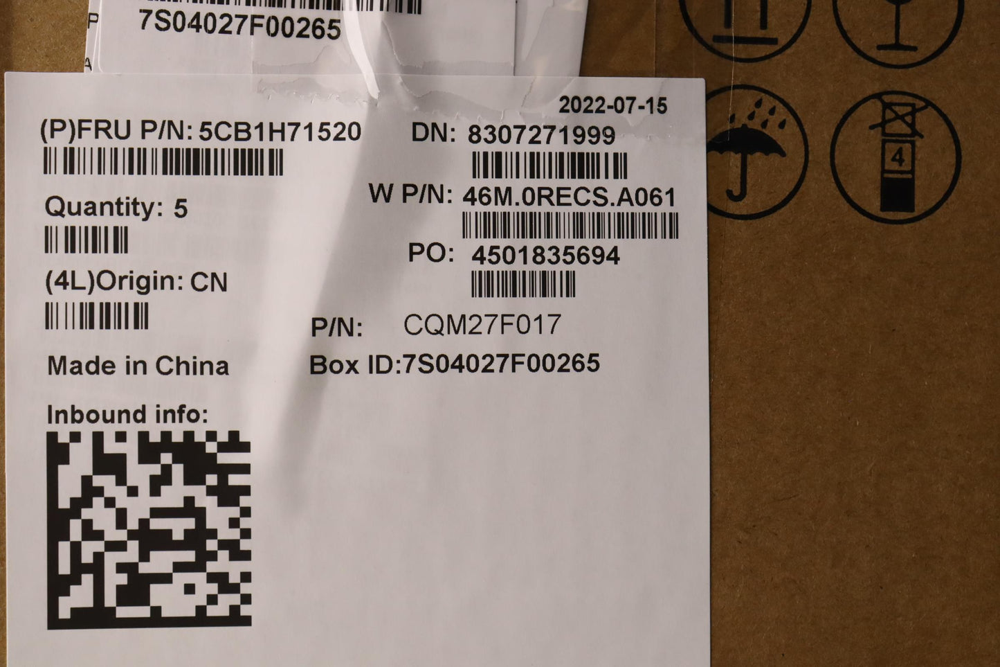 Lenovo Cover Upper Case Asmhun W 82R9 - 5CB1H71520