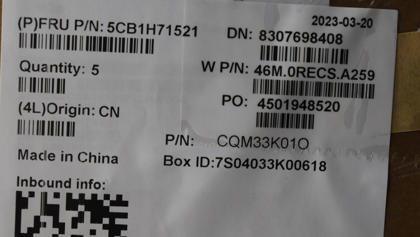 Lenovo Cover Upper Case Asmnordic W 8 - 5CB1H71521
