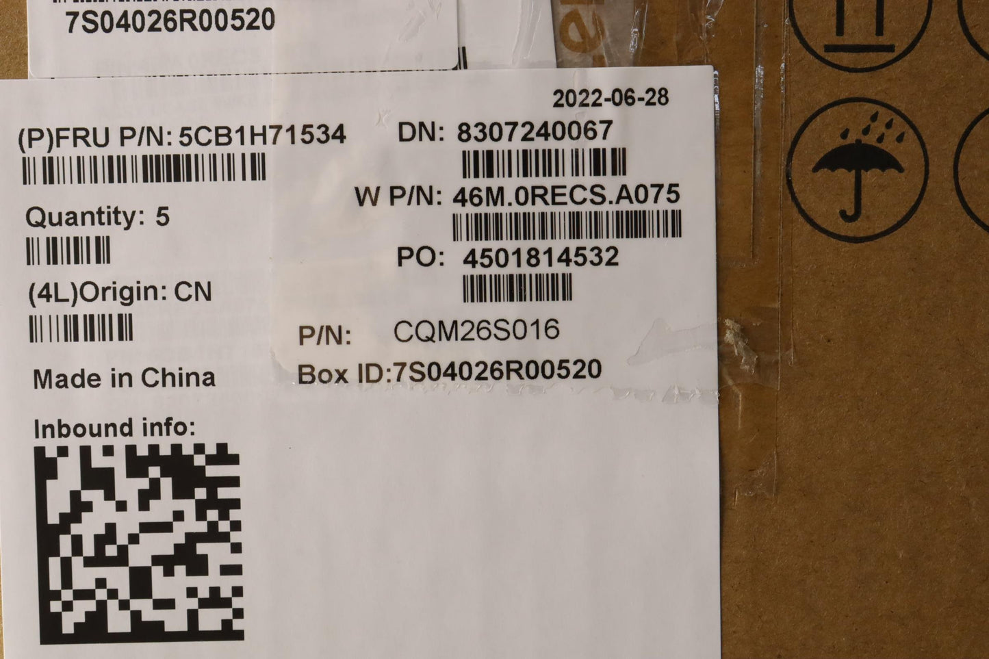 Lenovo Cover Upper Case Asmusa Eng W8 - 5CB1H71534