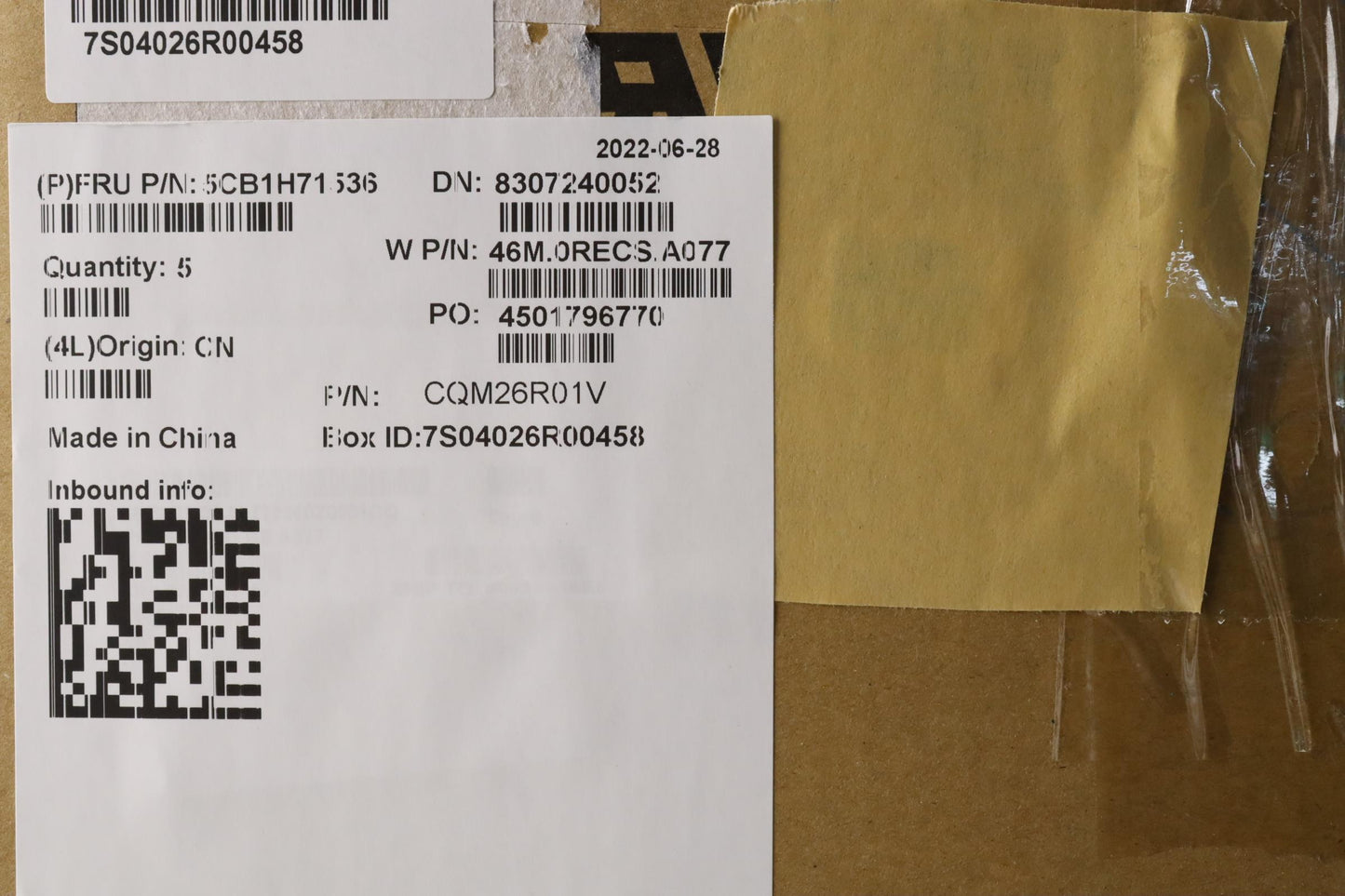 Lenovo Cover Upper Case Asmita W 82R9 - 5CB1H71536