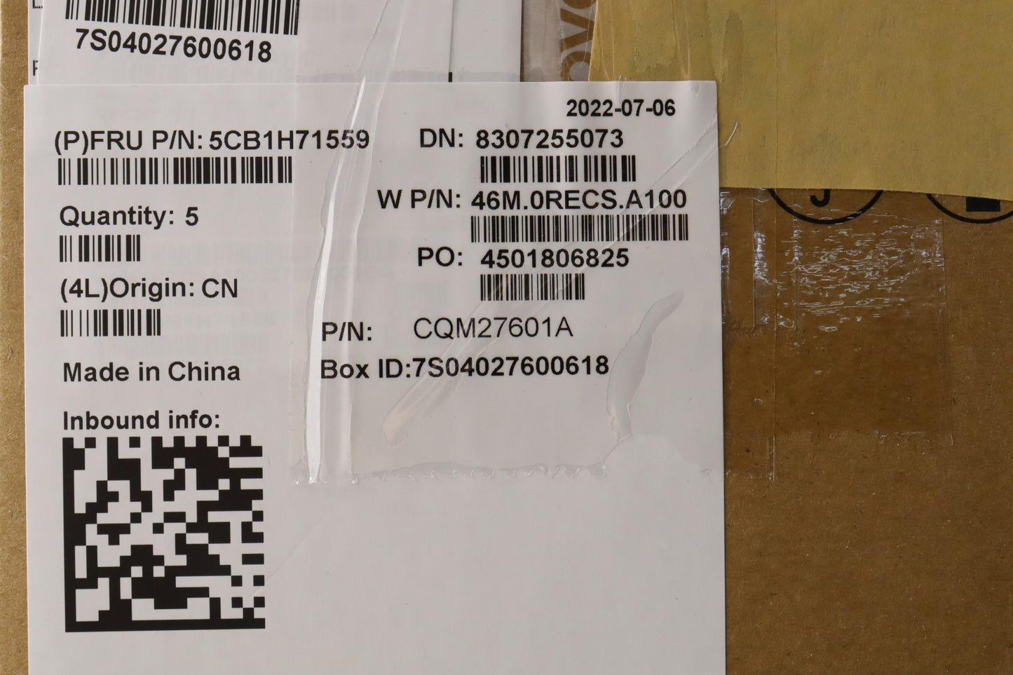 Lenovo Cover Upper Case Asmeuro Eng W - 5CB1H71559