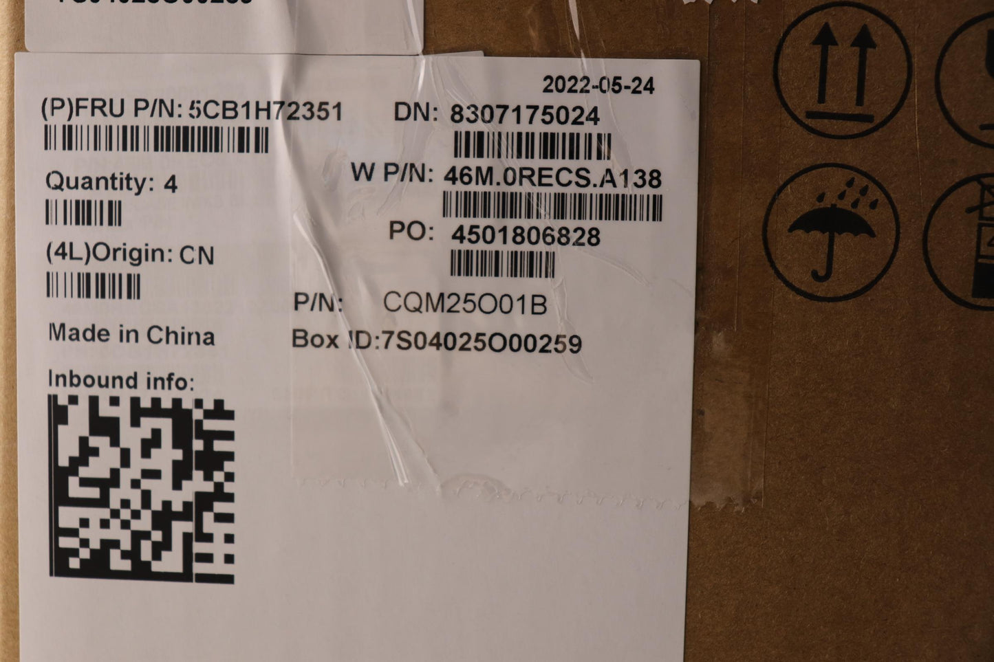 Lenovo Cover Upper Case Asmusa Eng W8 - 5CB1H72351
