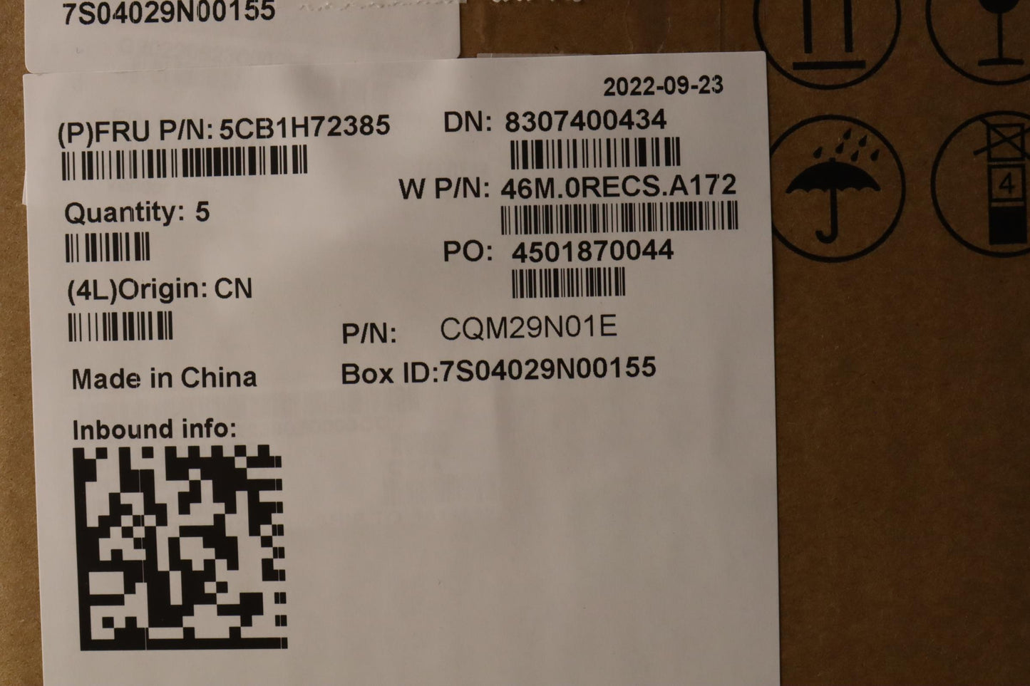 Lenovo Cover Upper Case Asmspa W 82R9 - 5CB1H72385
