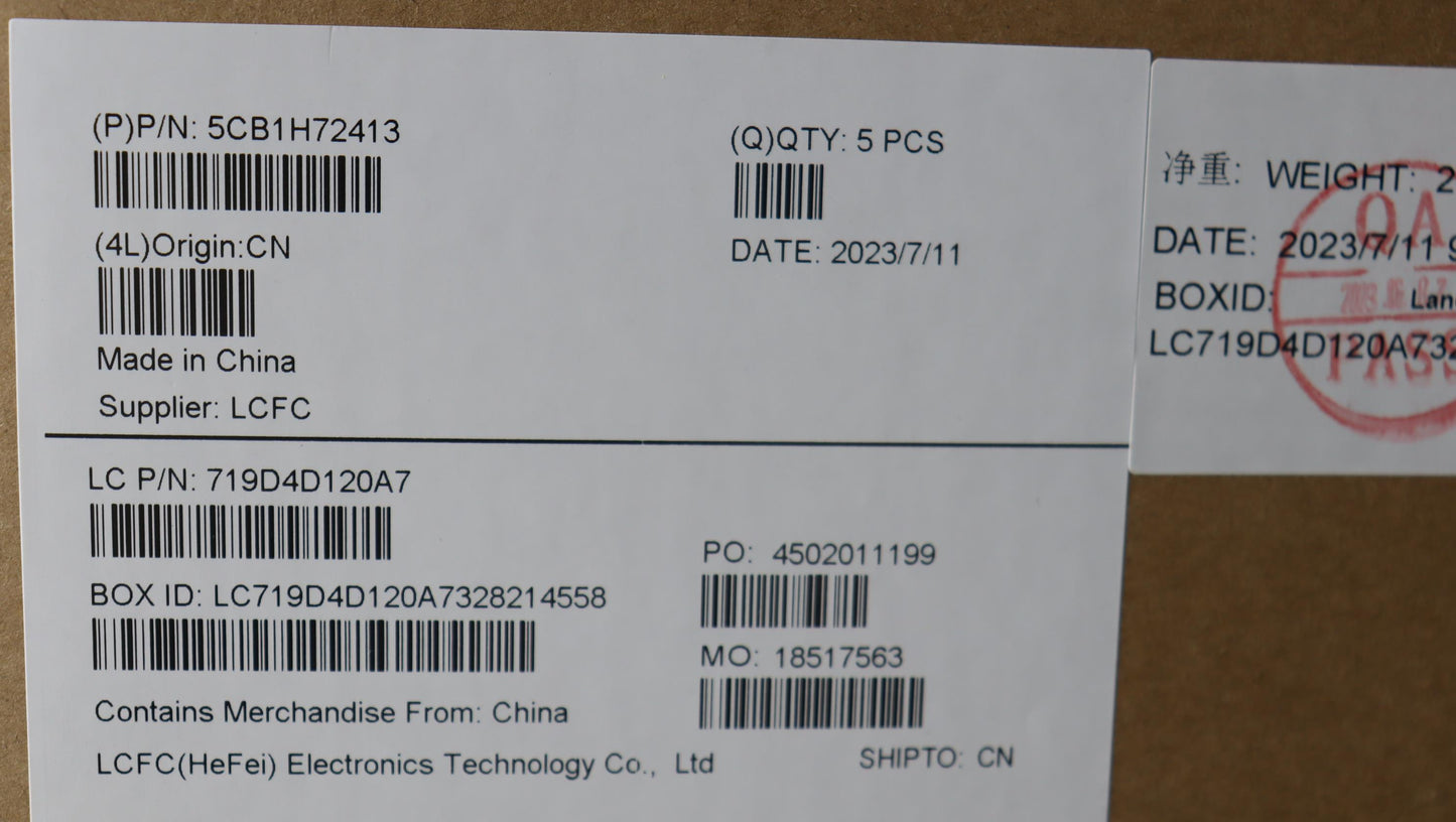 Lenovo Cover Upper Case Assembly Eng - 5CB1H72413