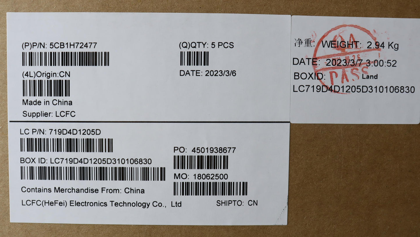 Lenovo Cover Upper Case Assembly Uke - 5CB1H72477