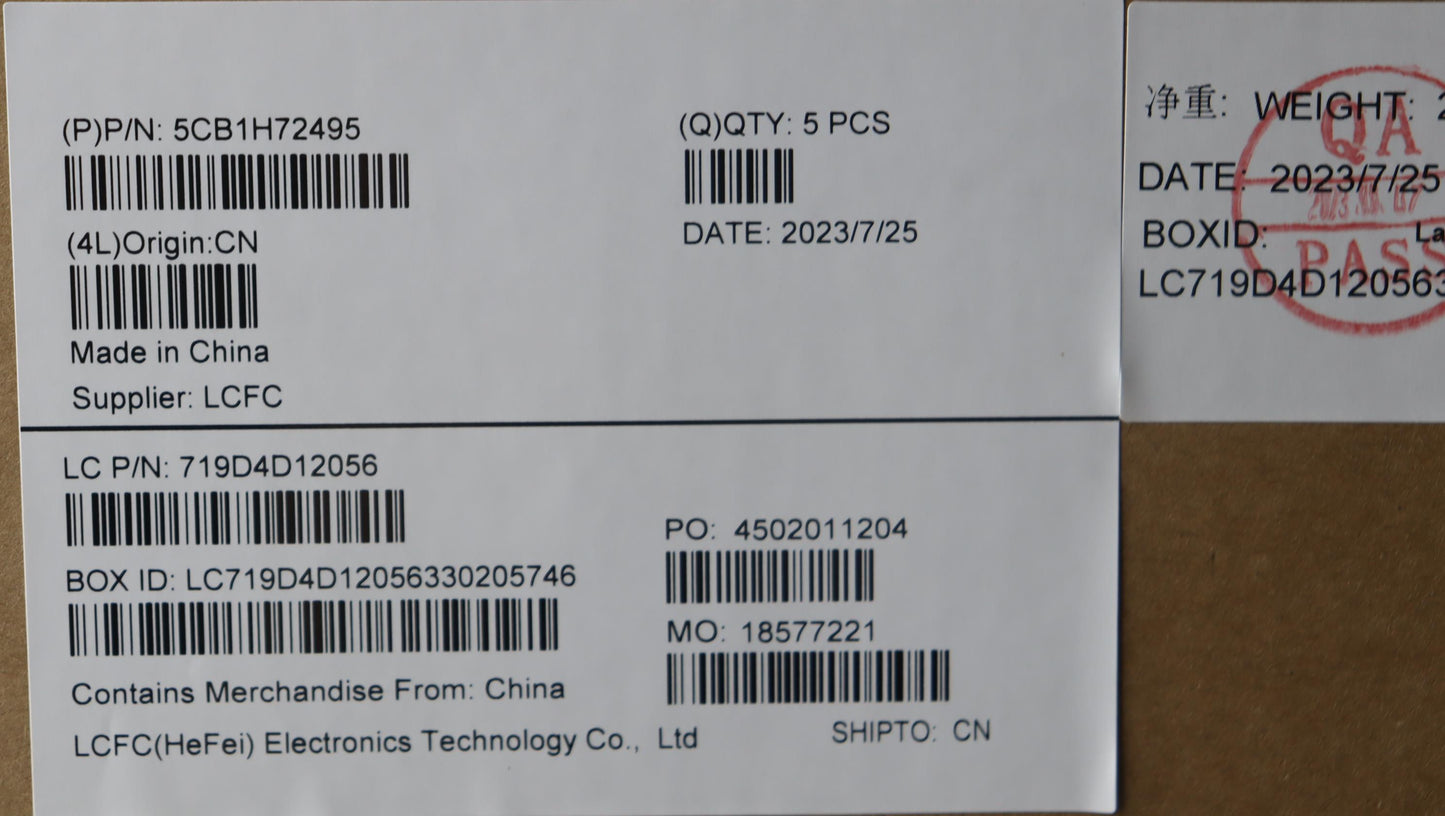 Lenovo Cover Upper Case Assembly Nord - 5CB1H72495