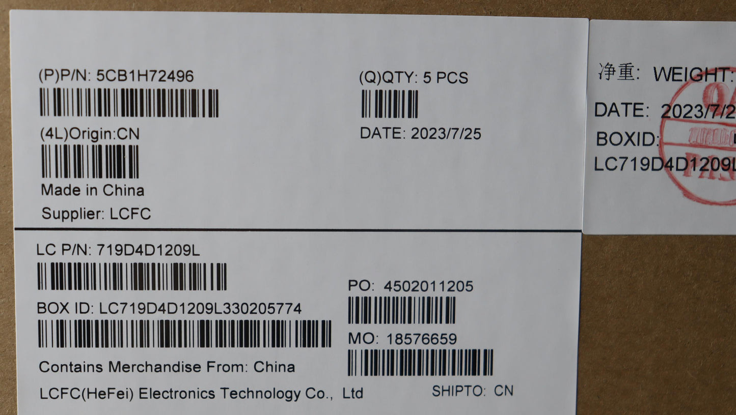 Lenovo Cover Upper Case Assembly Bel - 5CB1H72496
