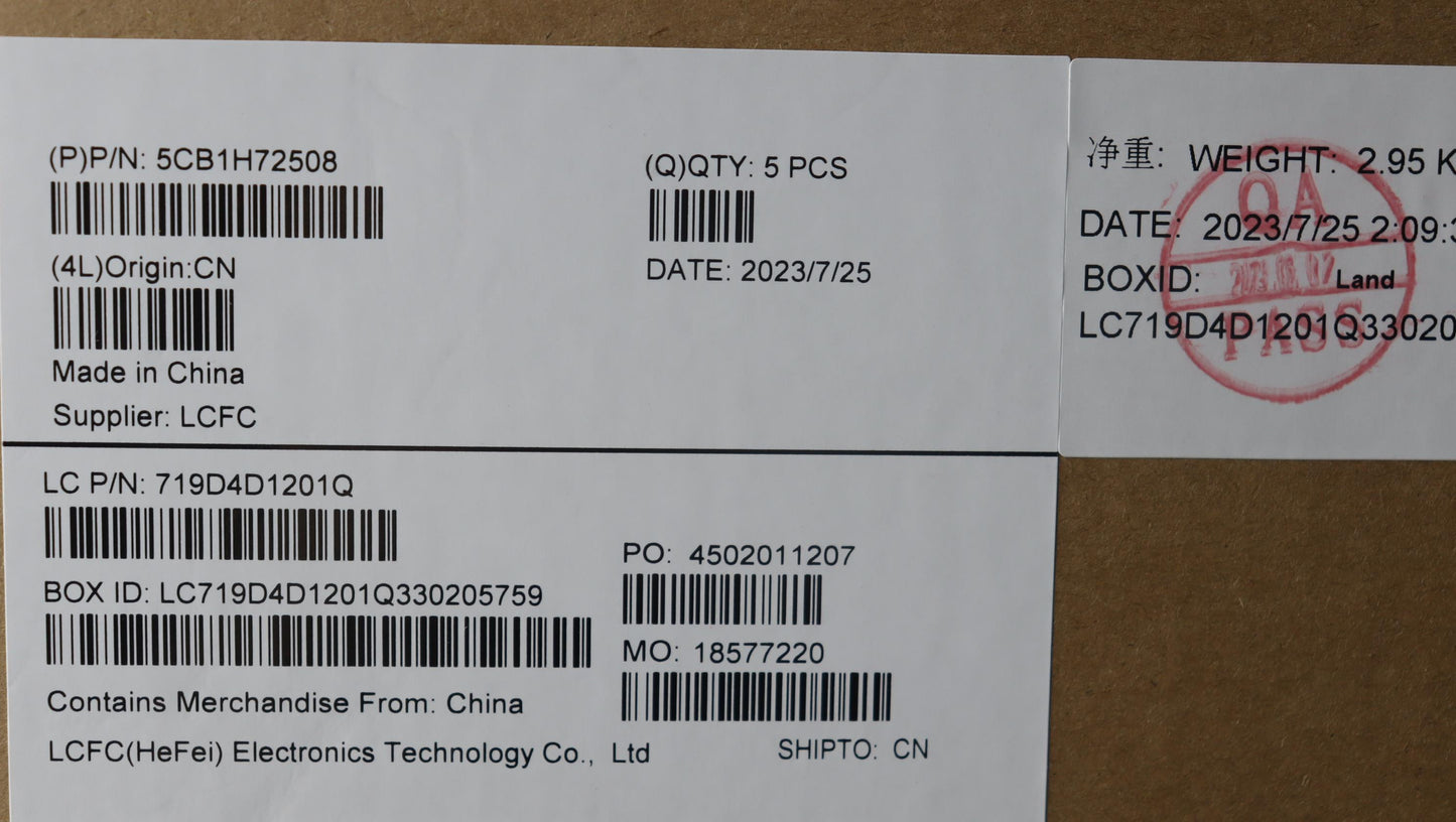 Lenovo Cover Upper Case Assembly Bel - 5CB1H72508