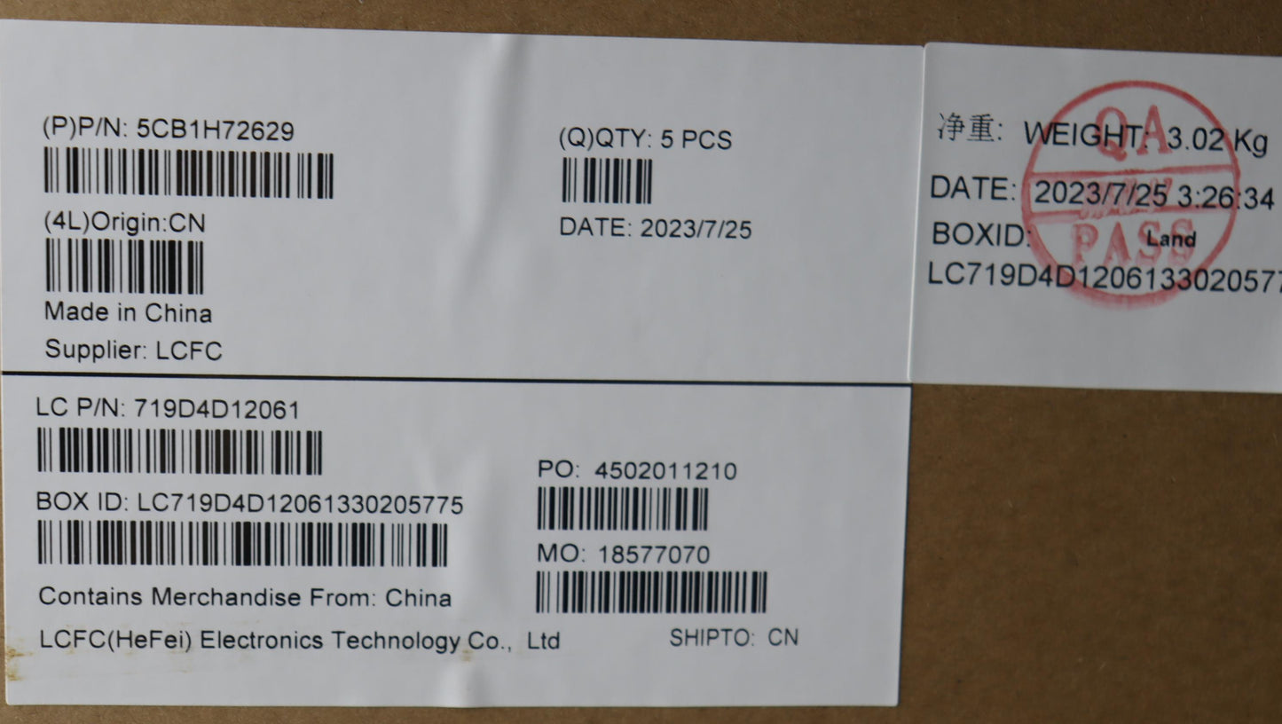 Lenovo Cover Upper Caseassembly Nordi - 5CB1H72629