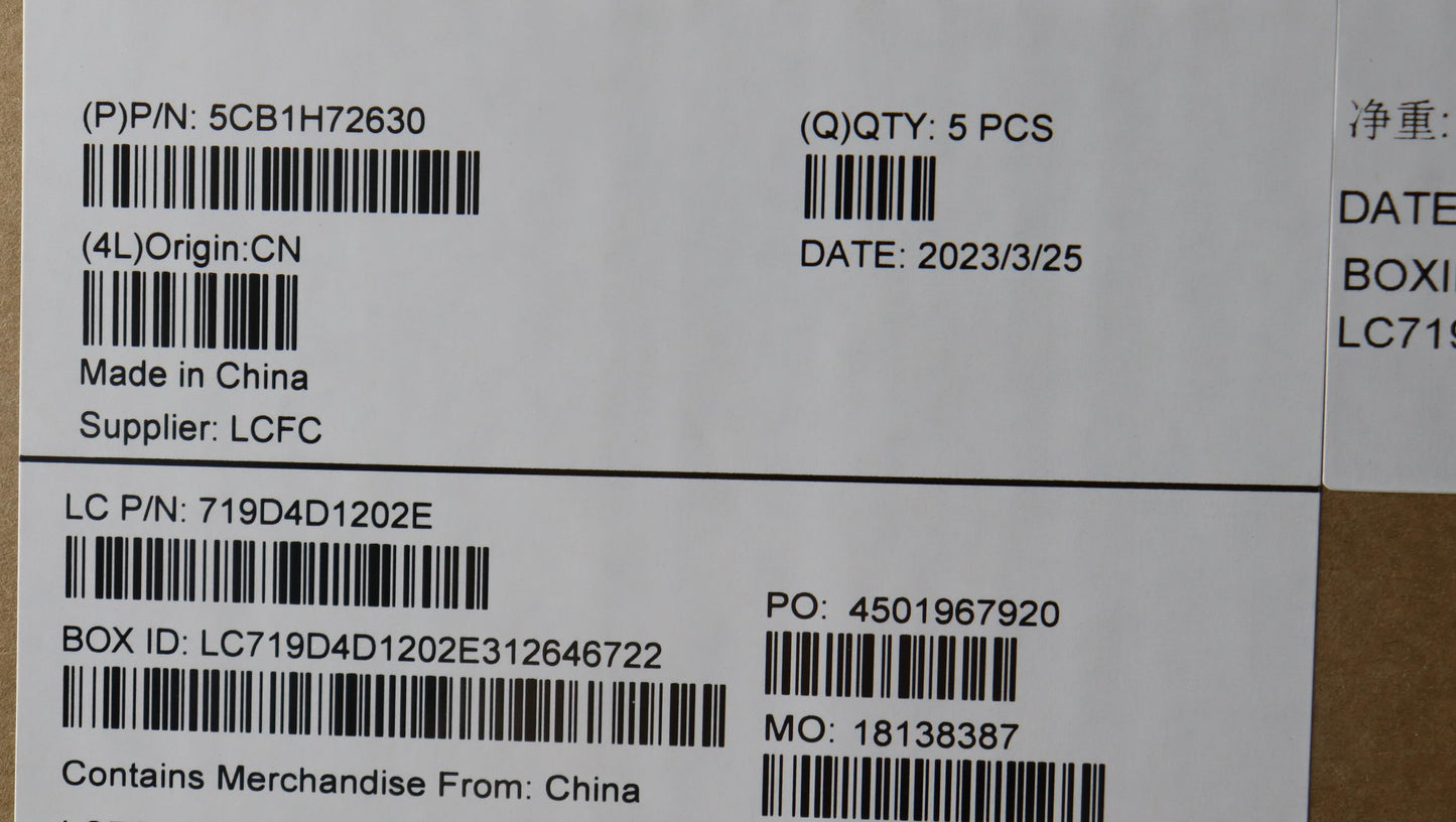 Lenovo Cover Upper Case Assembly Por - 5CB1H72630