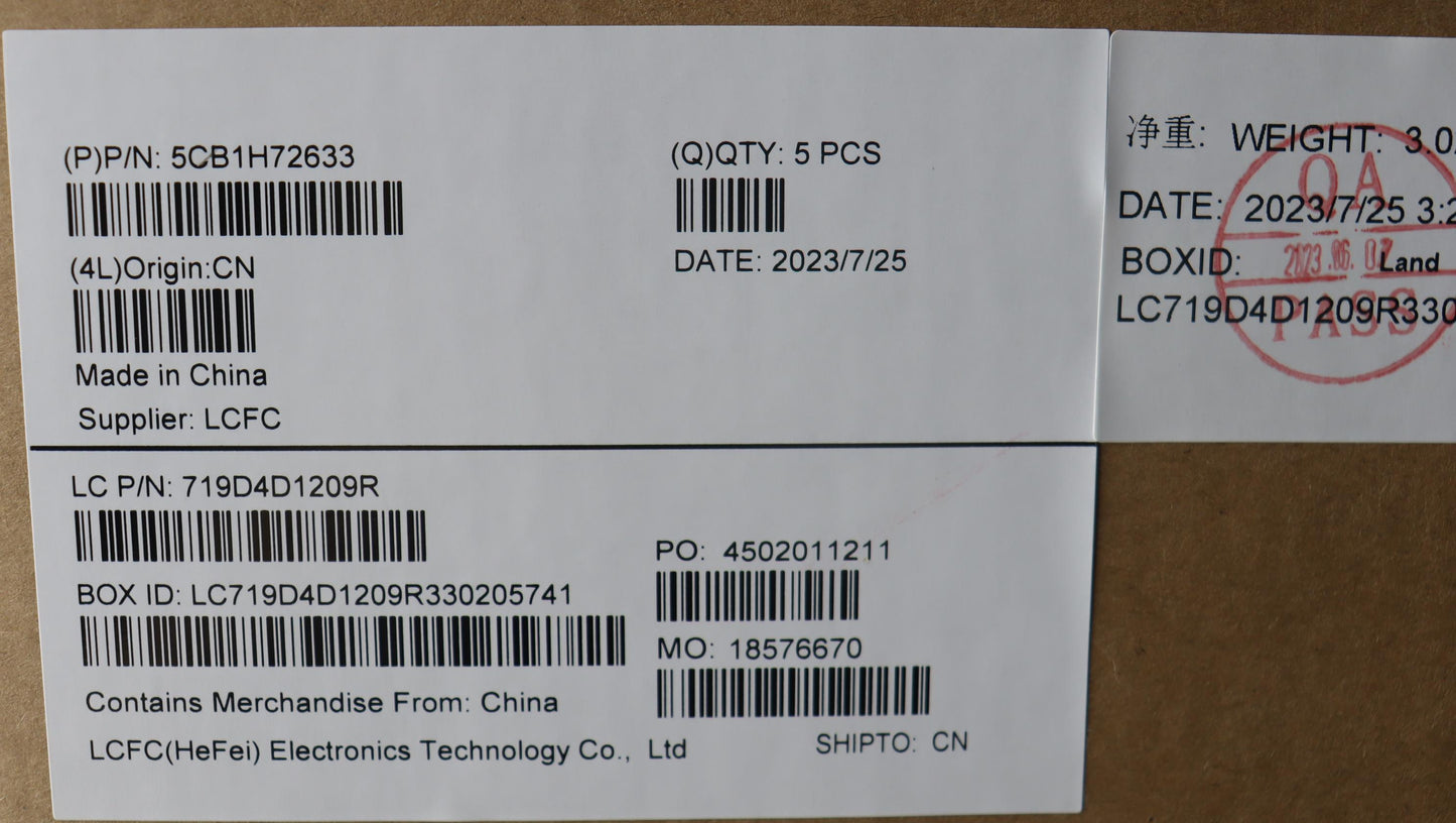 Lenovo Cover Upper Case Assembly Spa - 5CB1H72633