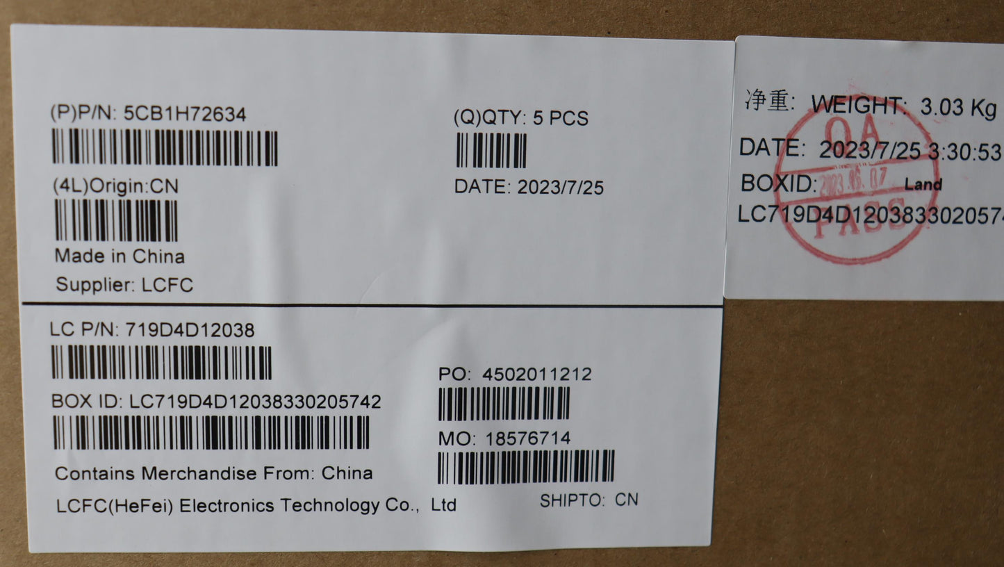Lenovo Cover Upper Case Assembly Sws - 5CB1H72634