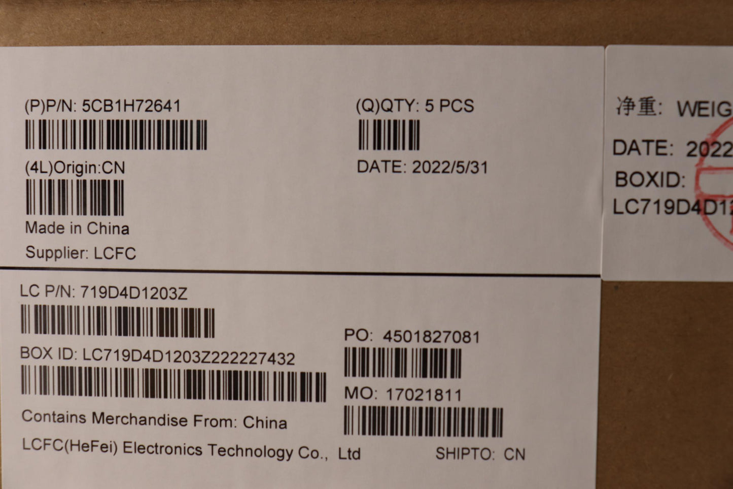 Lenovo Cover Upper Case Assembly Eng - 5CB1H72641