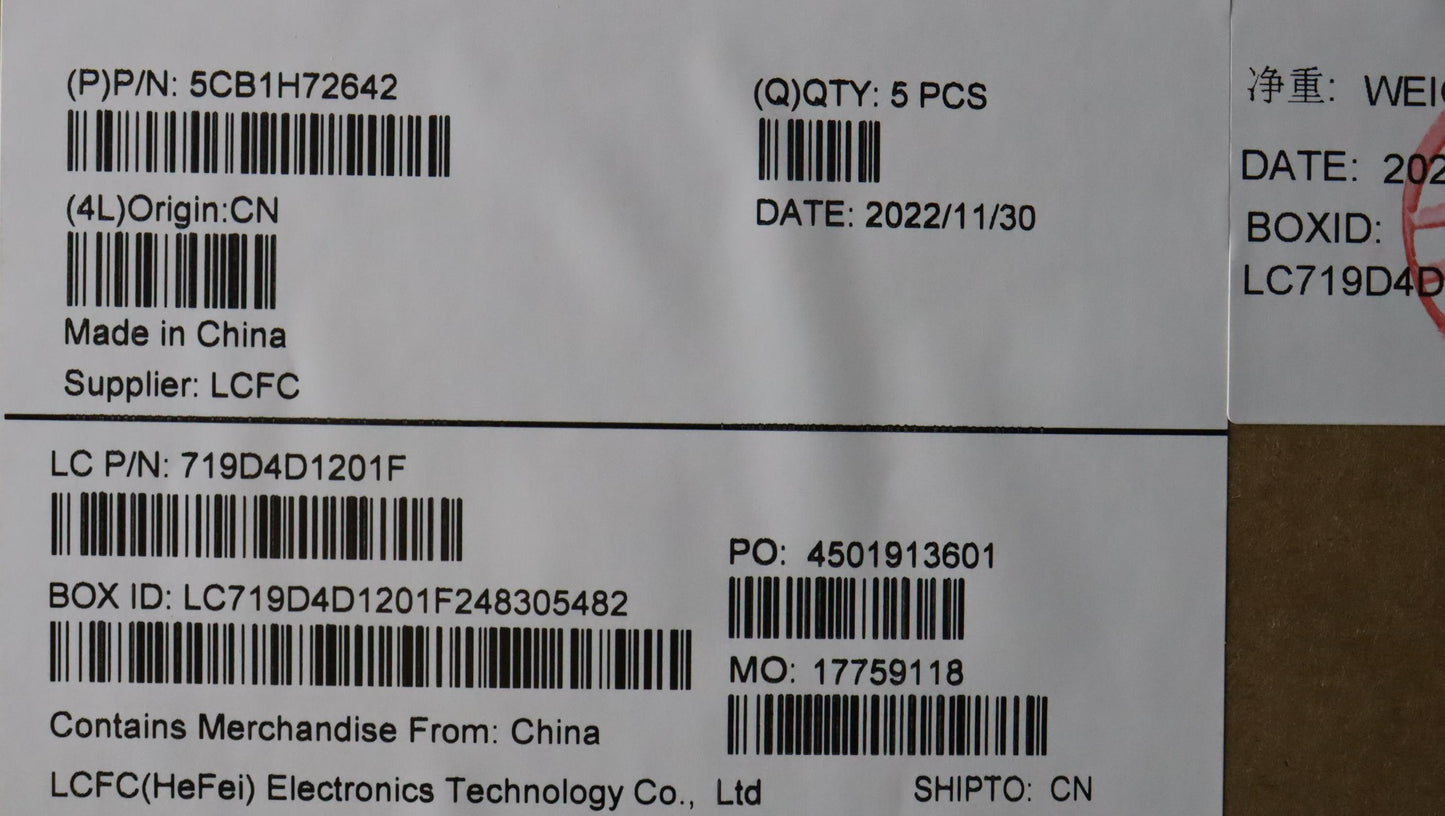 Lenovo Cover Upper Case Assembly Uke - 5CB1H72642