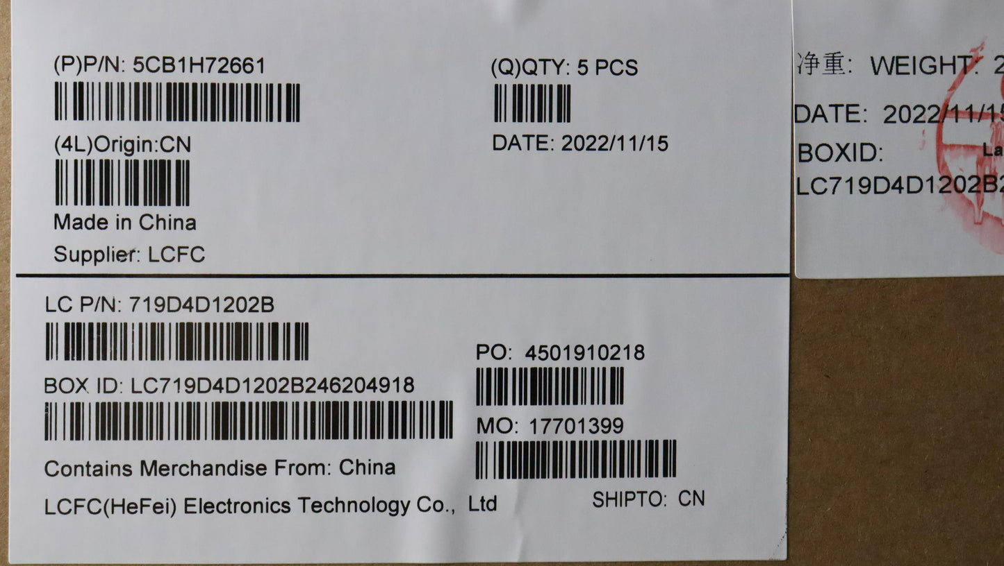 Lenovo Cover Upper Case Assembly Bel - 5CB1H72661