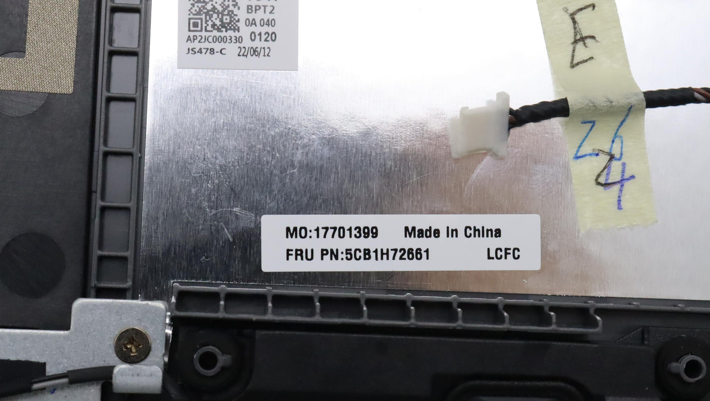 Lenovo Cover Upper Case Assembly Bel - 5CB1H72661