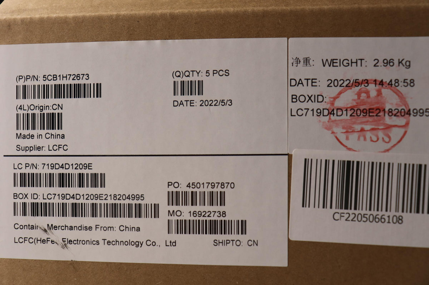 Lenovo Cover Upper Case Assembly Bel - 5CB1H72673
