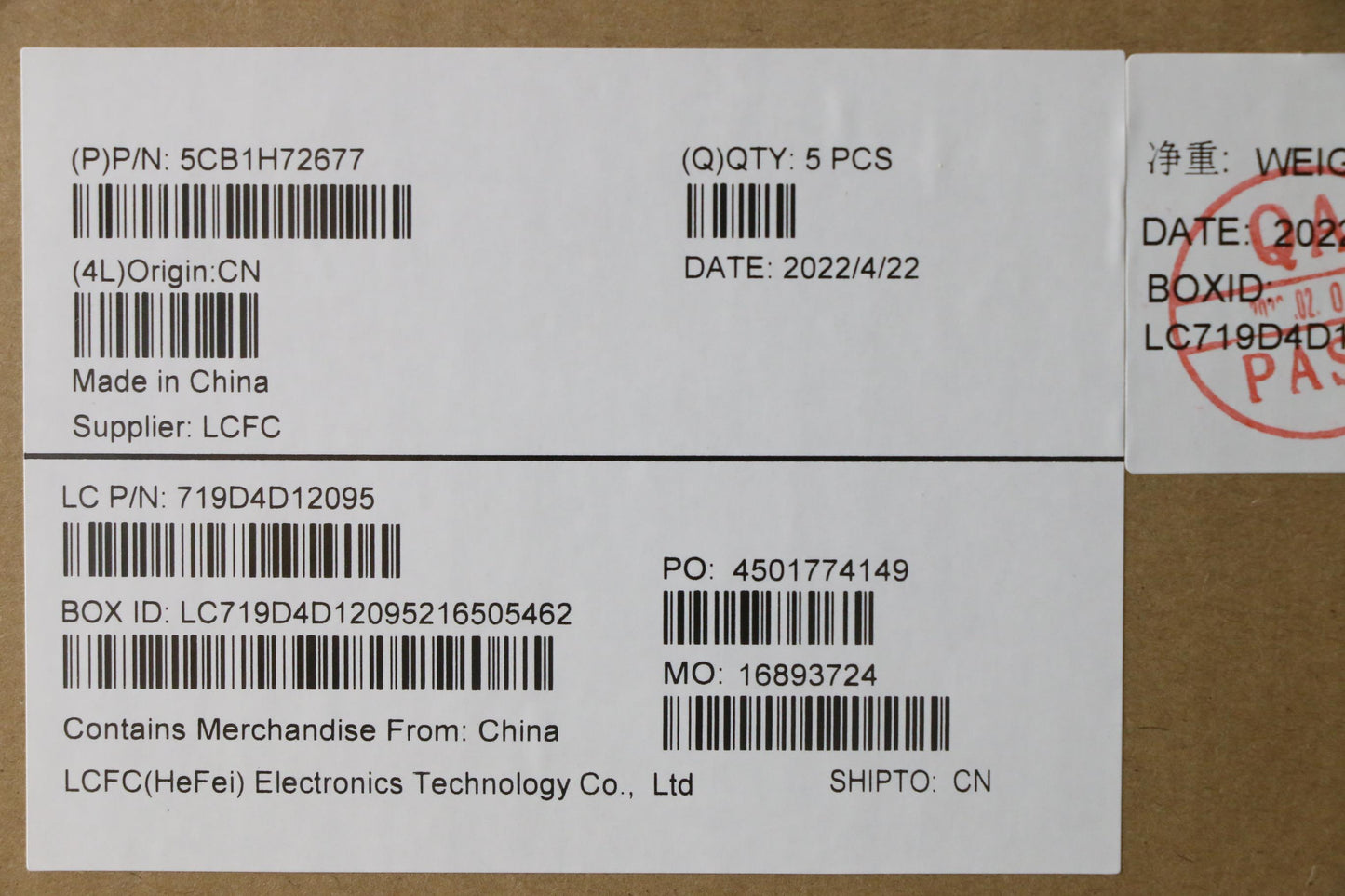 Lenovo Cover Upper Case Assembly Eng - 5CB1H72677