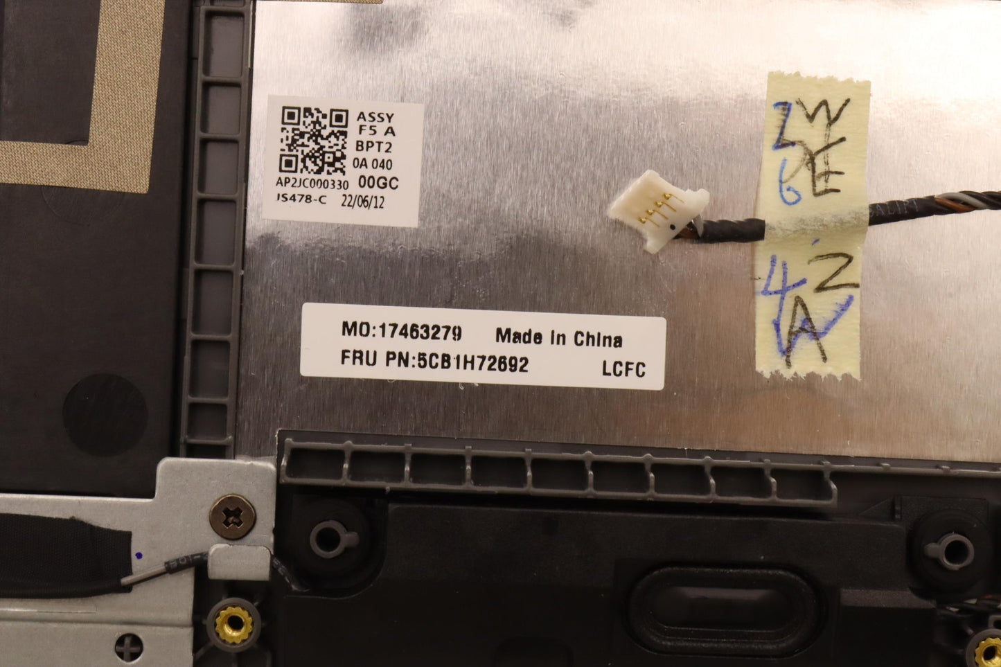 Lenovo Cover Upper Case Assembly Nord - 5CB1H72692
