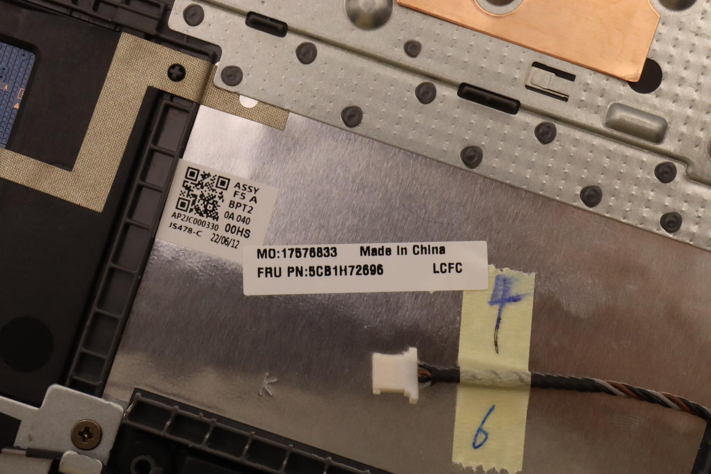 Lenovo Cover Upper Case Assembly Spa - 5CB1H72696