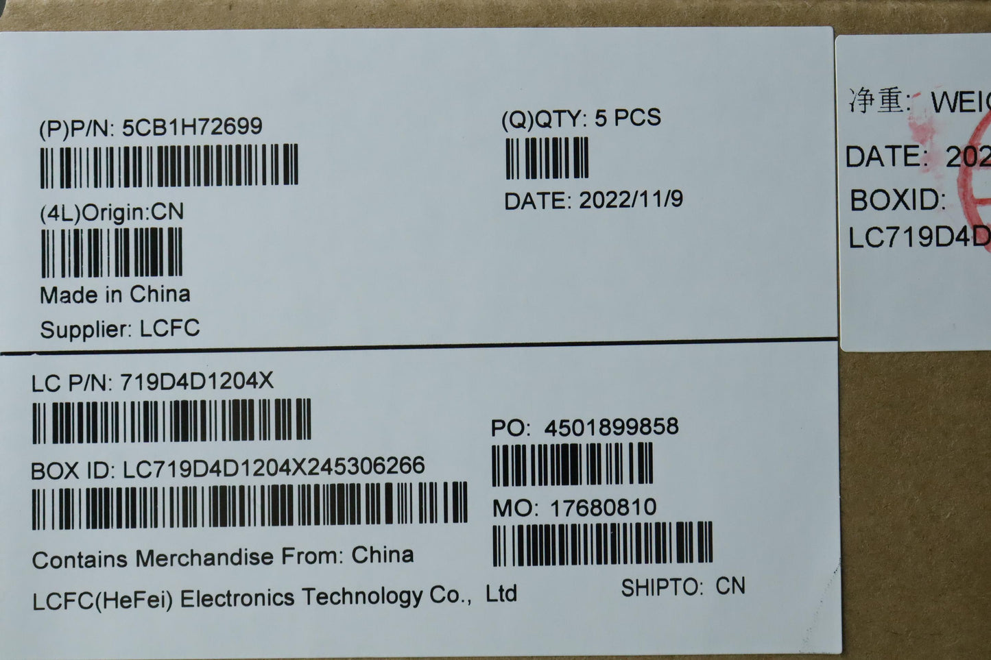 Lenovo Cover Upper Case Assembly Thai - 5CB1H72699