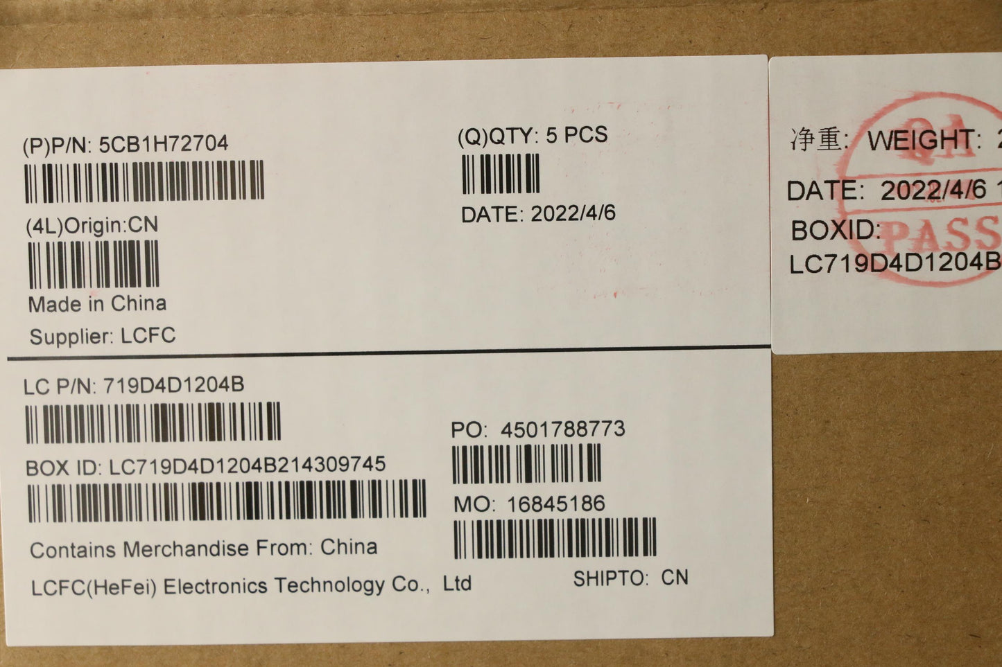Lenovo Cover Upper Case Assembly Eng - 5CB1H72704