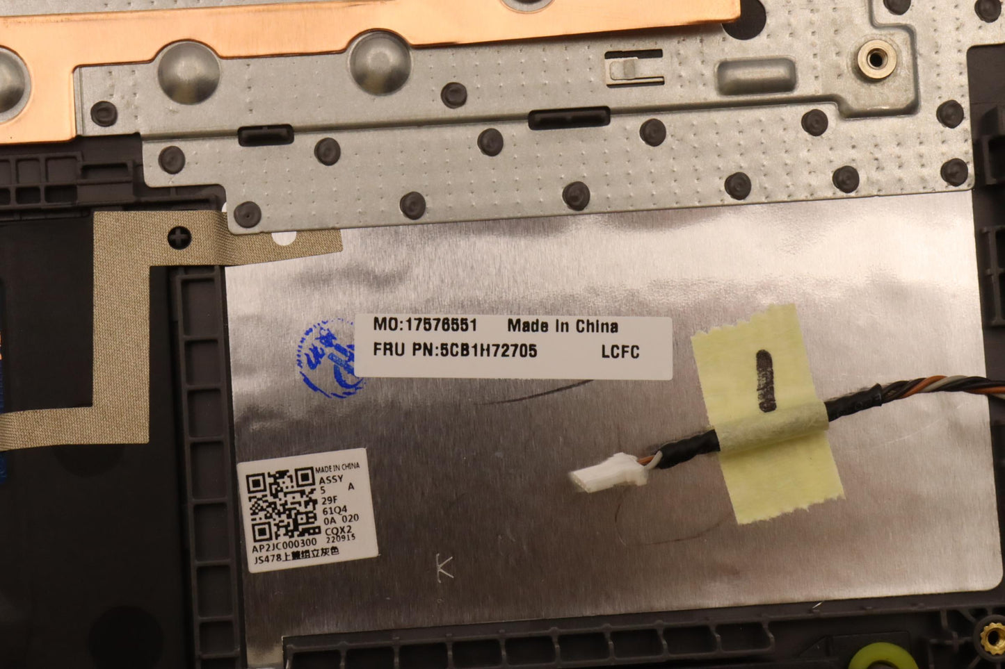 Lenovo Cover Upper Case Assembly Uke - 5CB1H72705