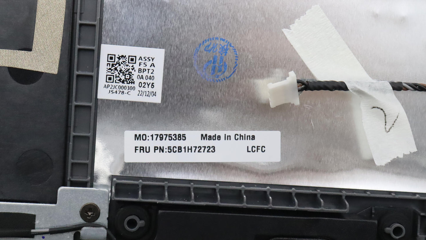 Lenovo Cover Upper Case Assembly Nord - 5CB1H72723