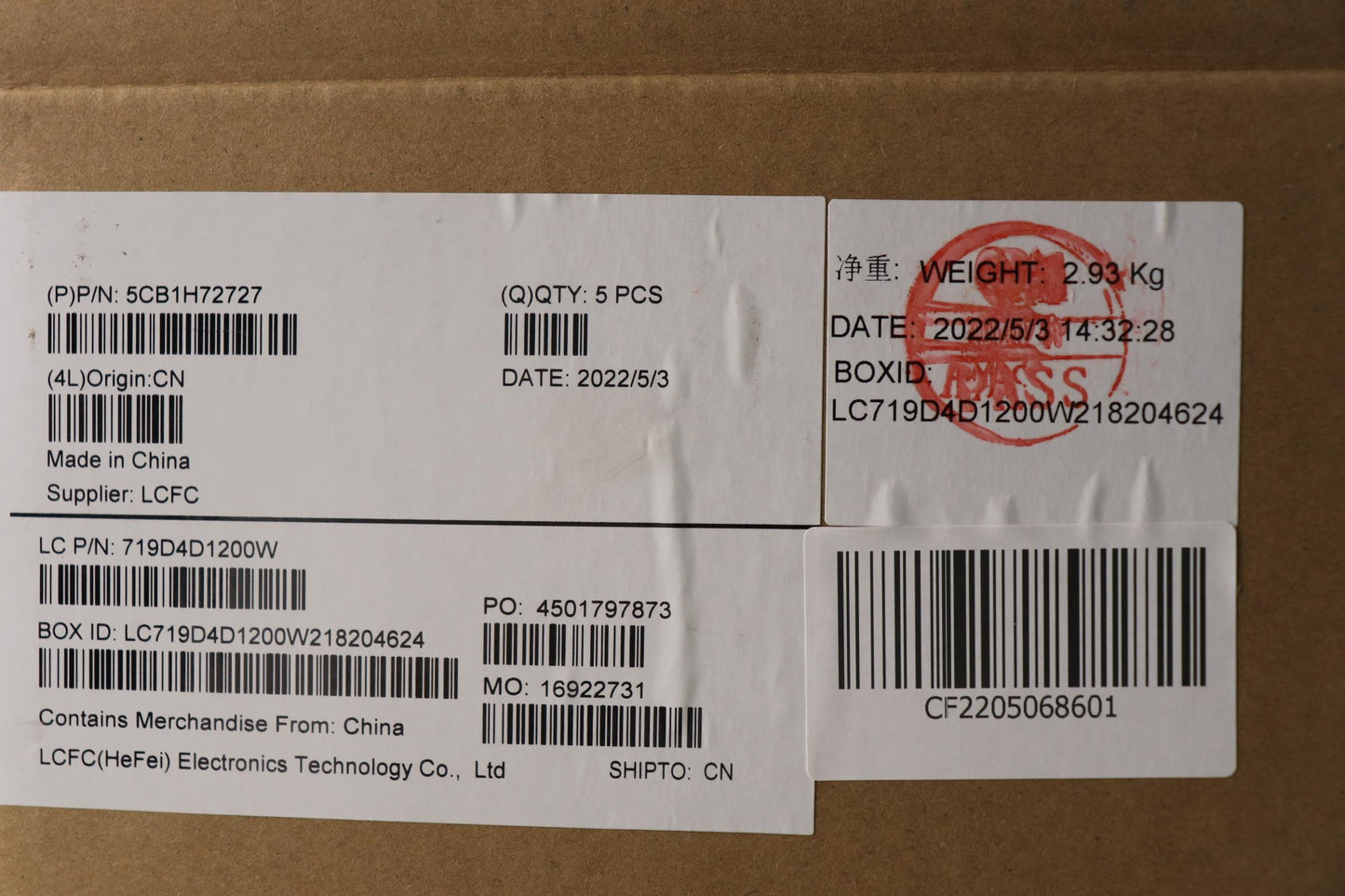 Lenovo Cover Upper Case Assembly Sws - 5CB1H72727