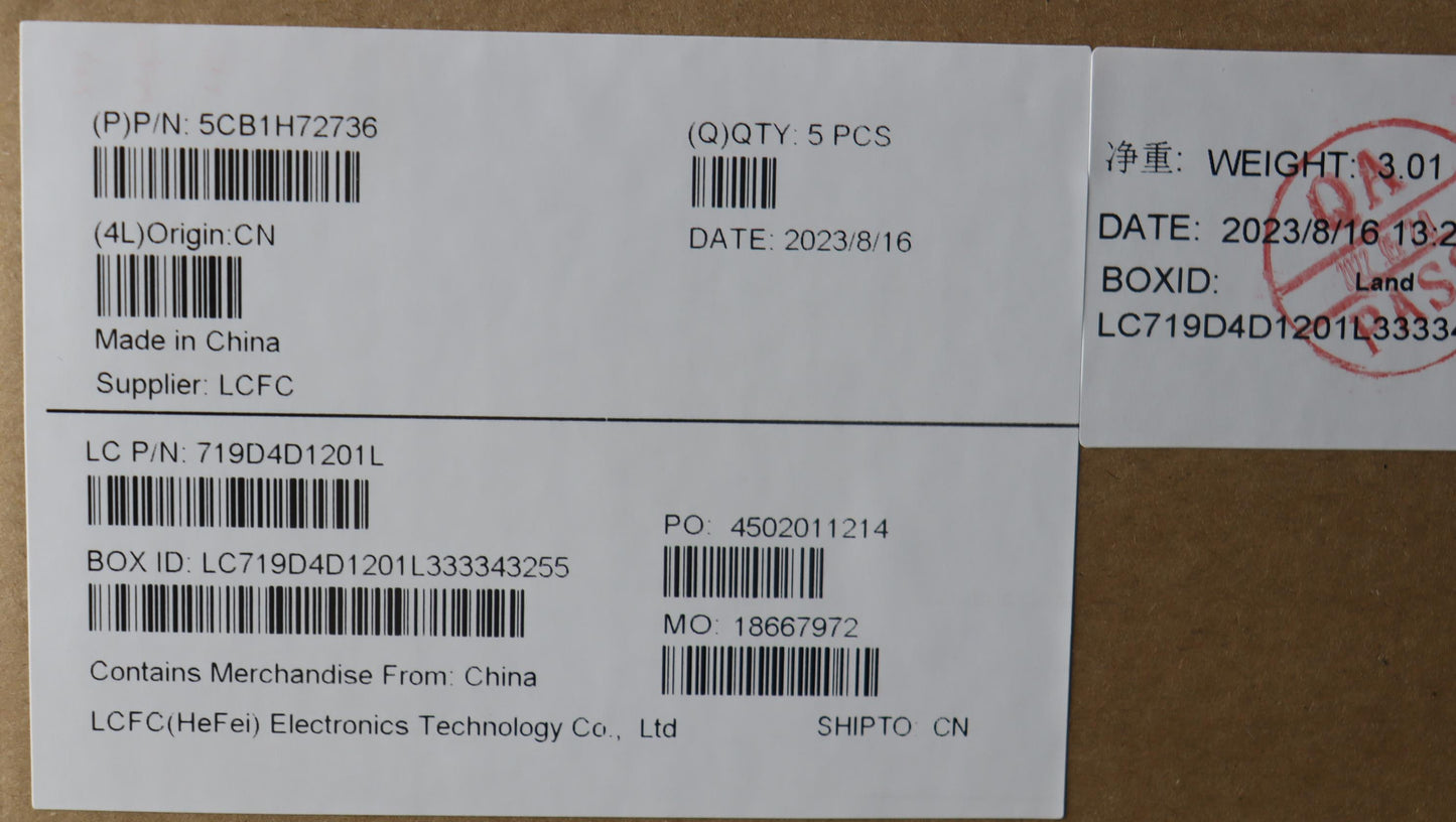 Lenovo Cover Upper Case Assembly Bel - 5CB1H72736