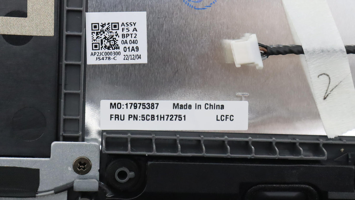 Lenovo Cover Upper Case Assembly Ita - 5CB1H72751