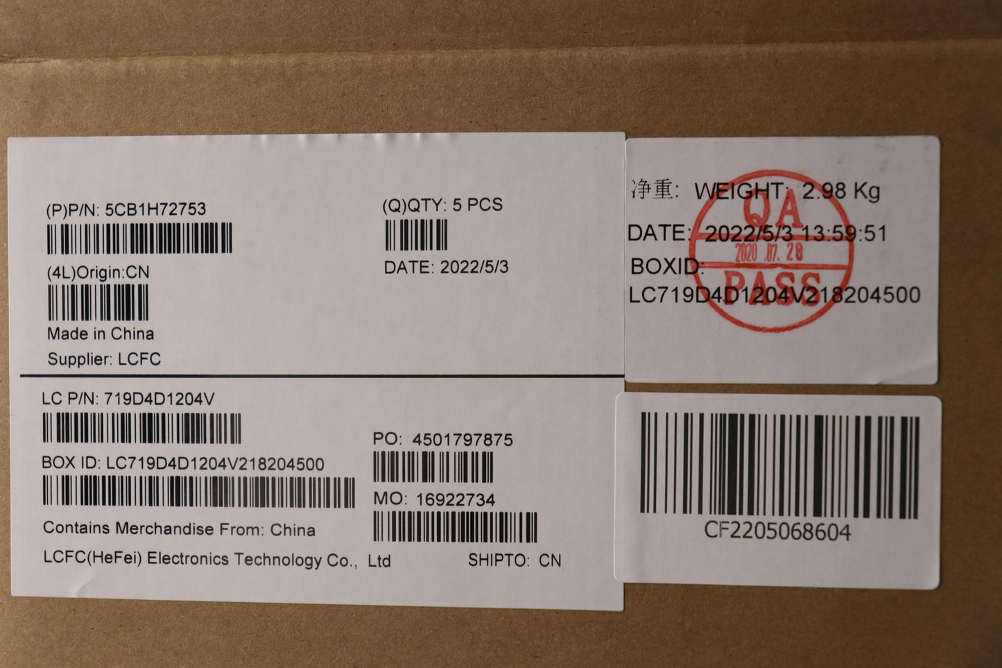 Lenovo Cover Upper Case Assembly Kor - 5CB1H72753