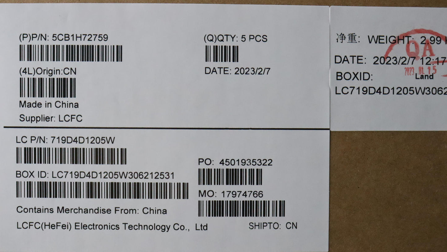 Lenovo Cover Upper Case Assembly Spa - 5CB1H72759