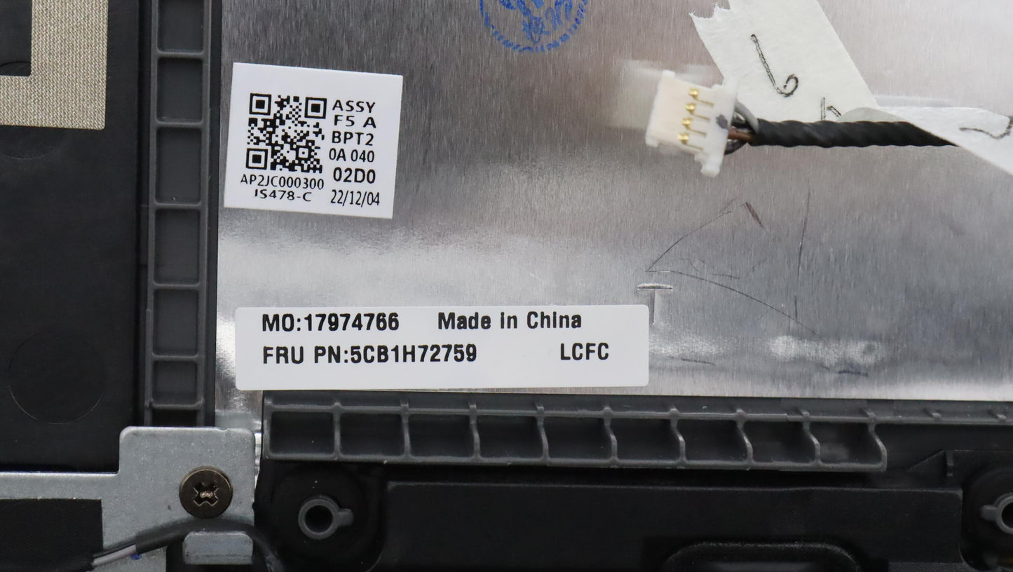 Lenovo Cover Upper Case Assembly Spa - 5CB1H72759