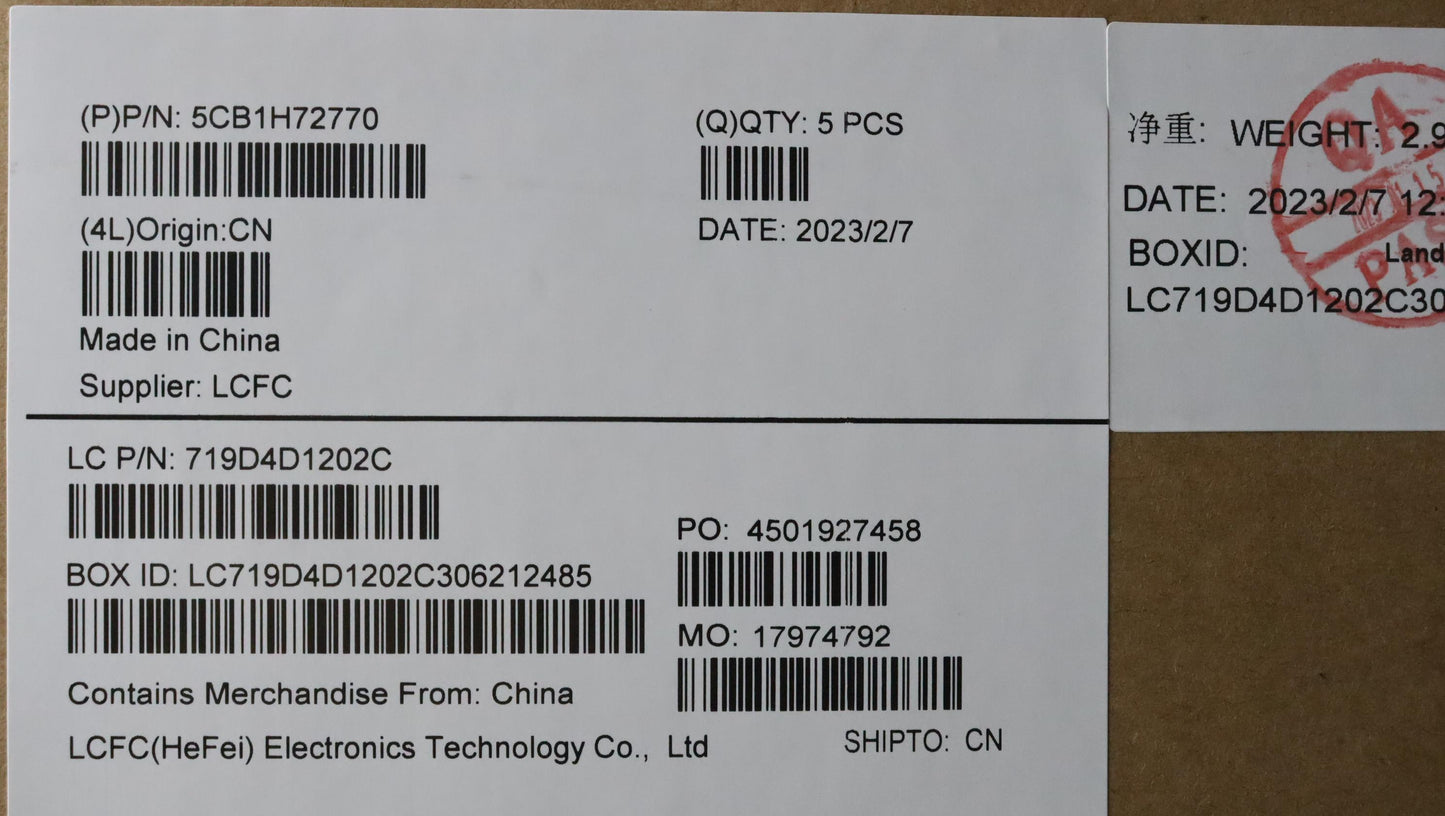 Lenovo Cover Upper Case Assembly Spa - 5CB1H72770
